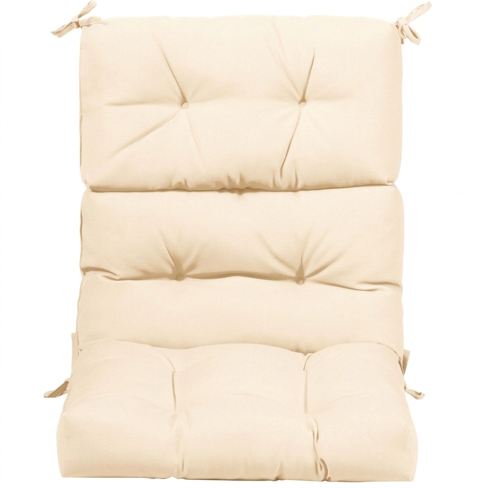 SUGIFT Tufted High Back Outdoor Patio Chair Cushion 45.5-in Long Blue Gray Orange Red & Orange Turquoise Beige