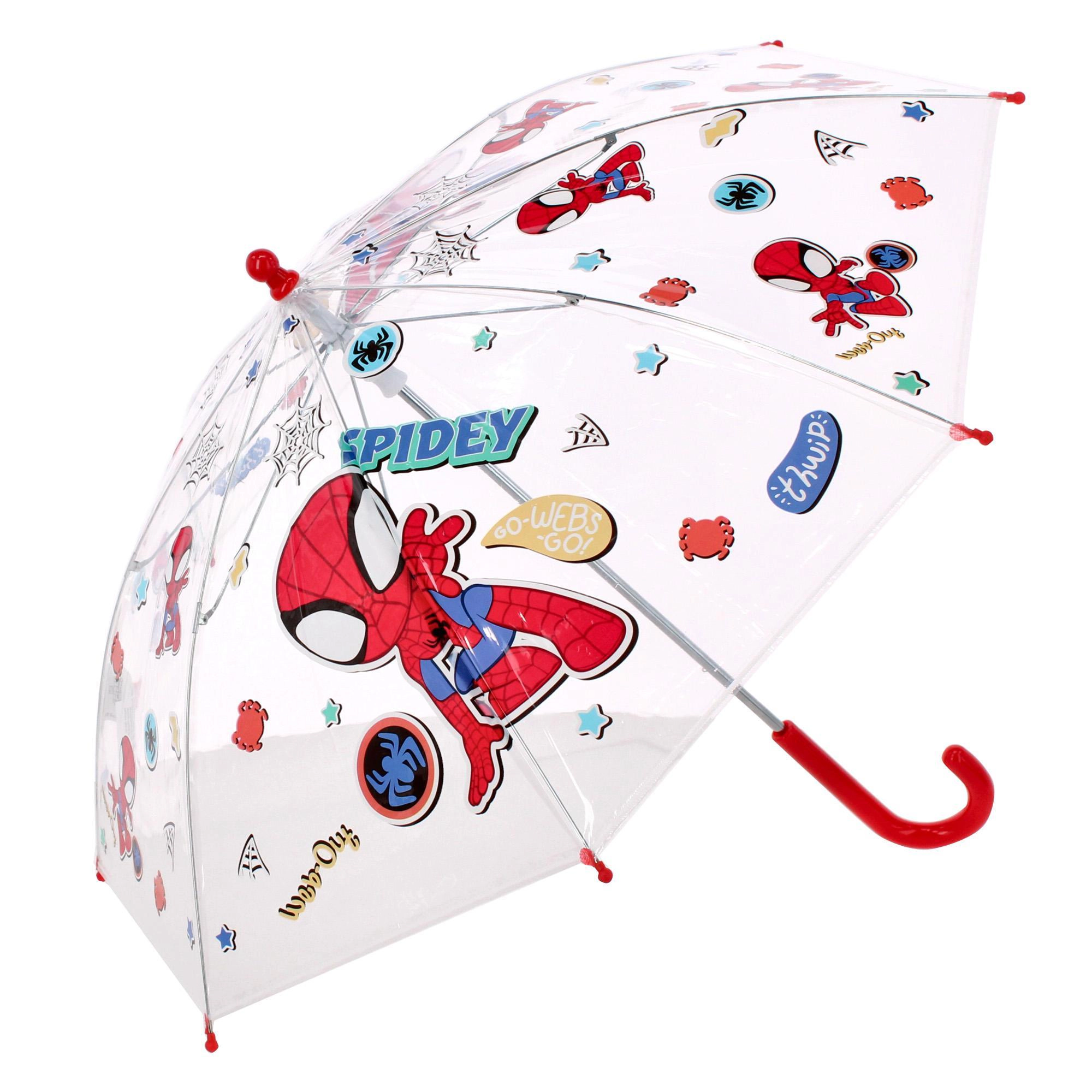 Textiel Trade Kids' Marvel Spidey Transparent Stick Umbrella