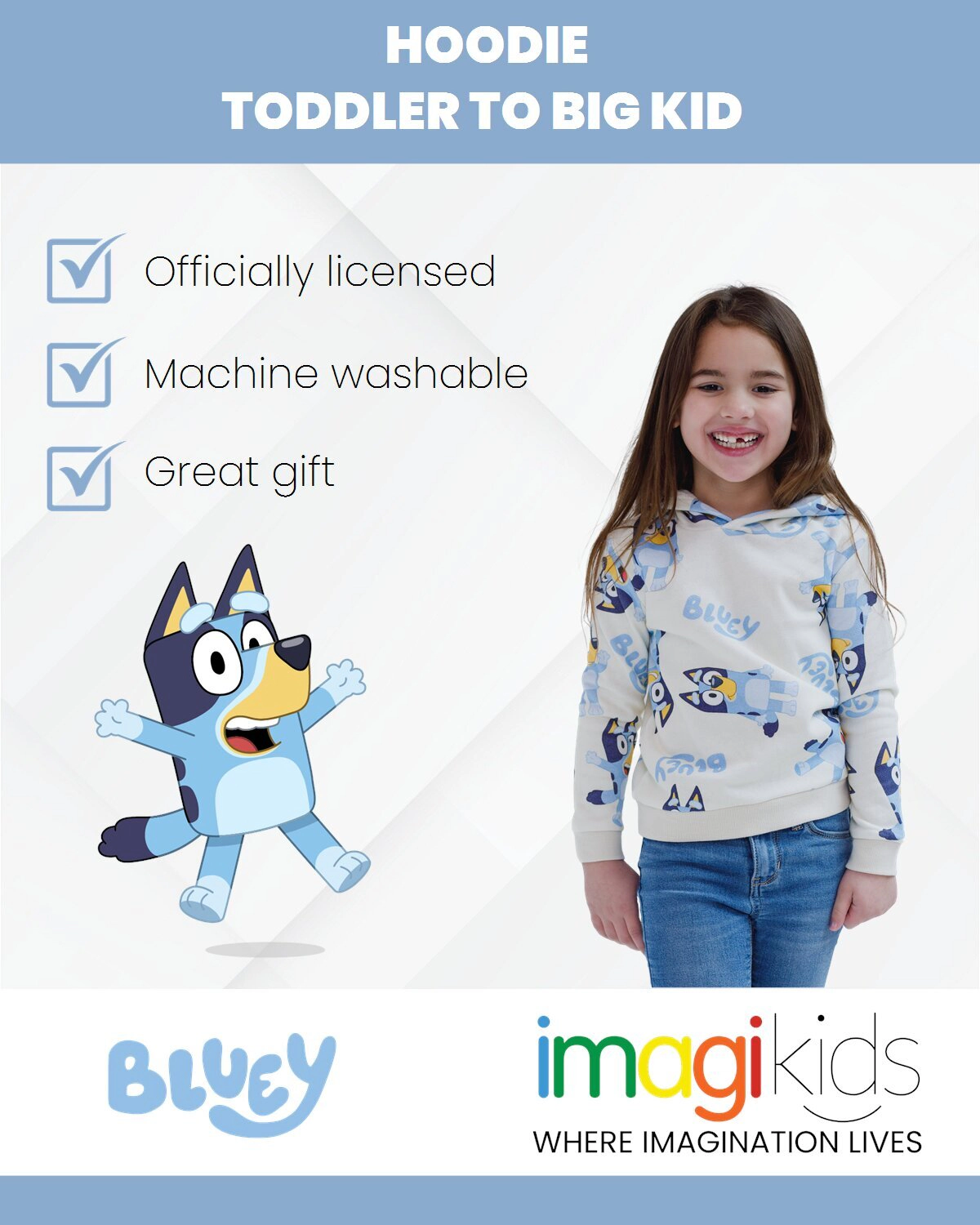 Bluey Fleece Hooded Sweatshirt