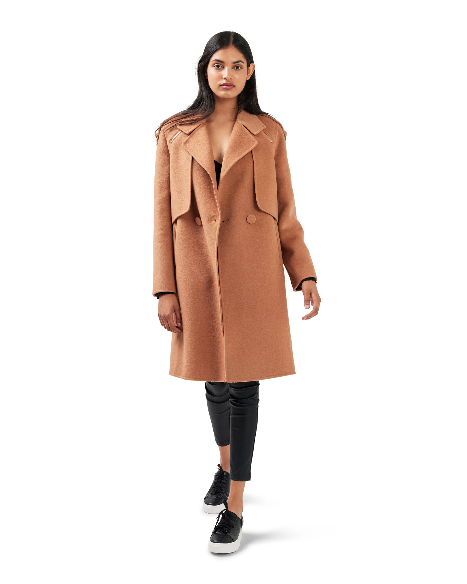 Belle & Bloom Womens Palm City Wool Blend Coat
