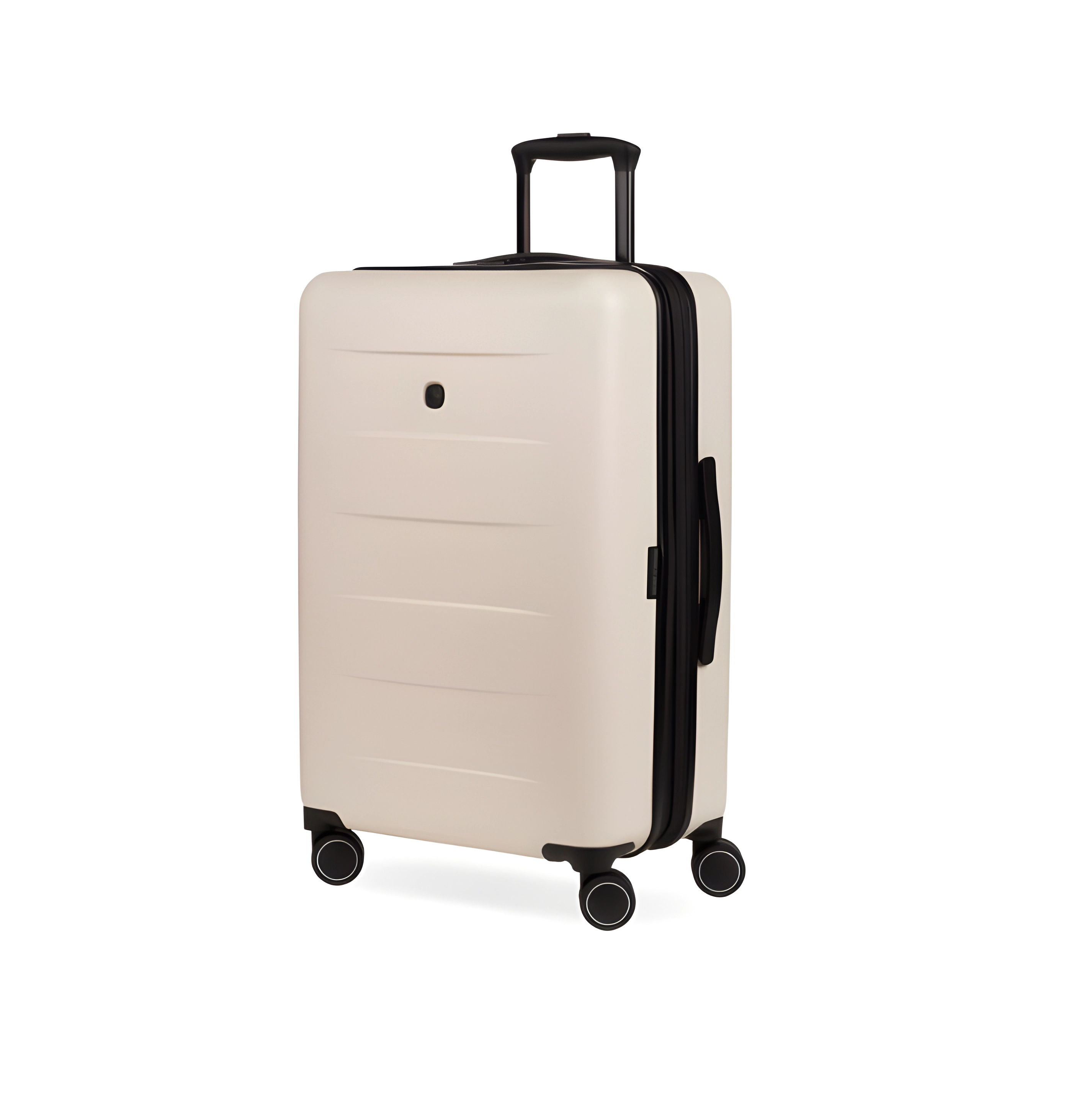 SwissGear Eclipse Unisex Hardside Expandable Luggage with Spinner Wheels, Medium Checked, Ultimate Grey