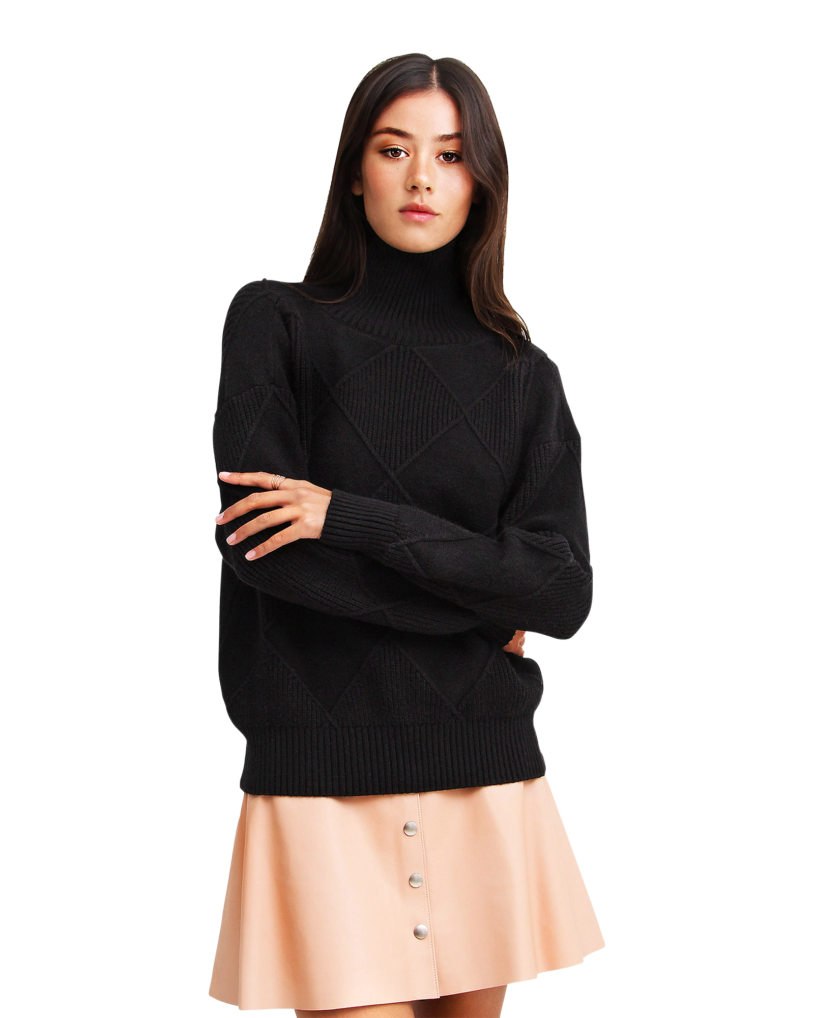 Belle & Bloom Womens The Academy Turtleneck Jumper