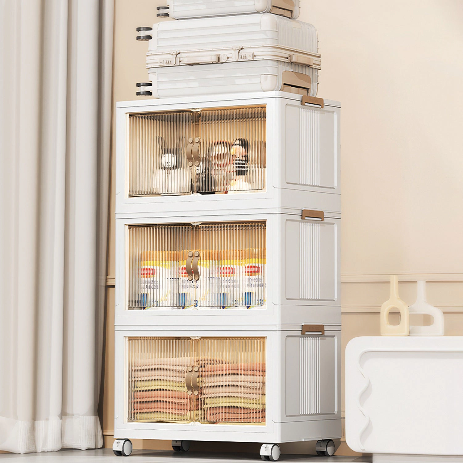 GBruno 3-Piece Stackable Storage Bins With Lids