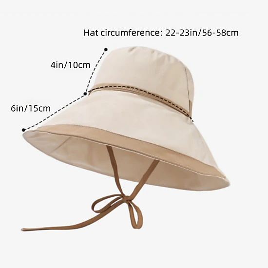 Anna-Kaci Women's Wide Brim Soft Sun Hat with Tie Strap Lightweight Casual Headwear