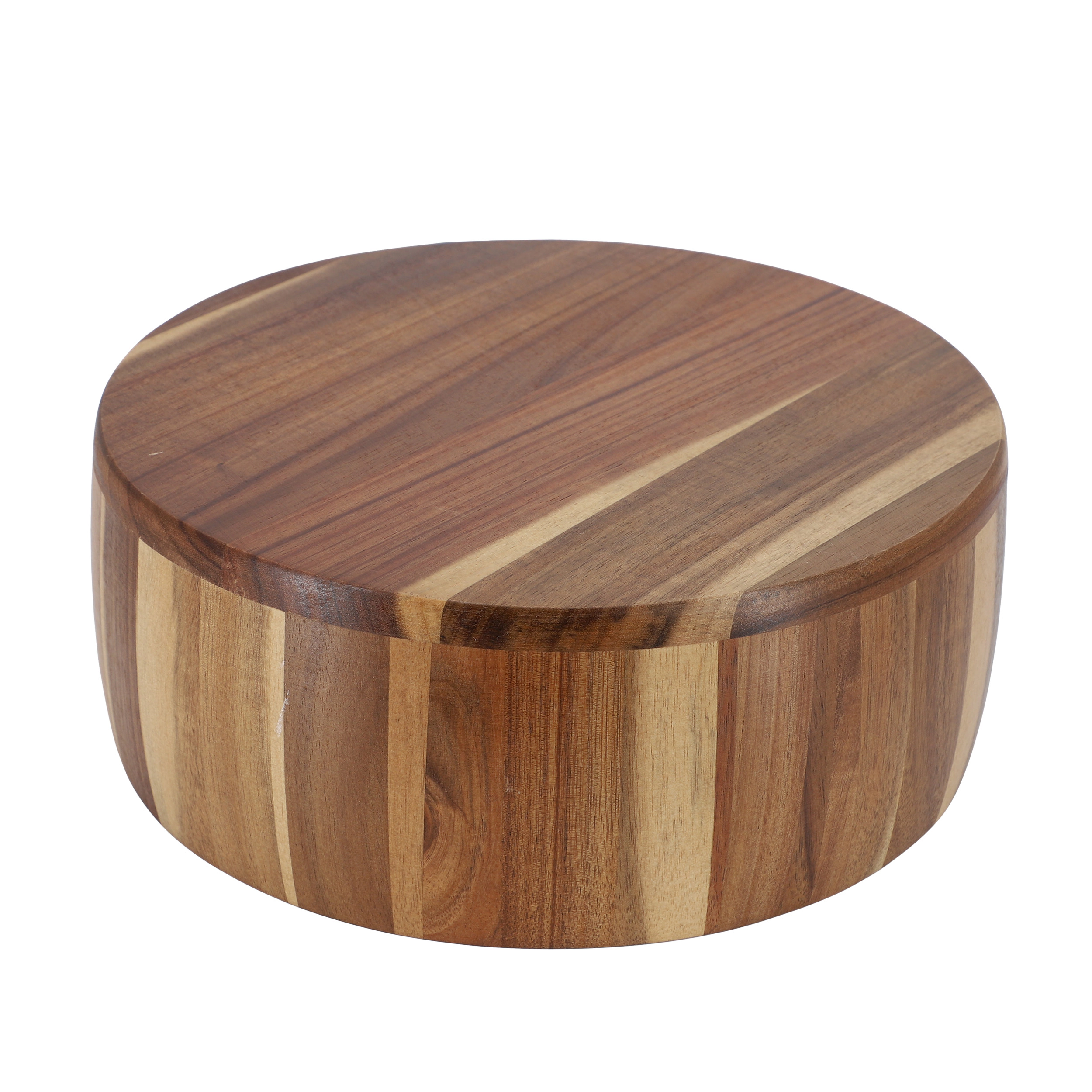 MegaChef 9.75 Inch Large Acacia Wood Salad Bowl