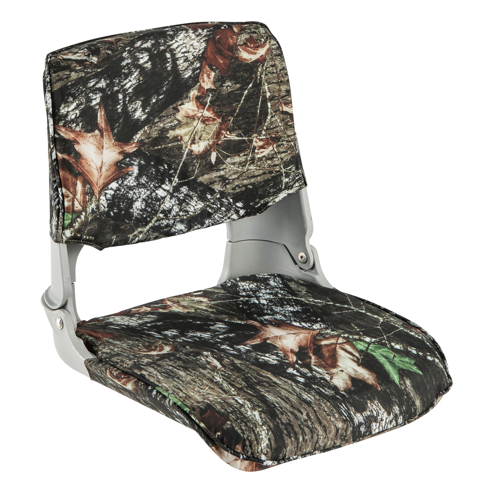 SUGIFT Low Back Folding Padded Boat Seat 330-lb Capacity Camouflage