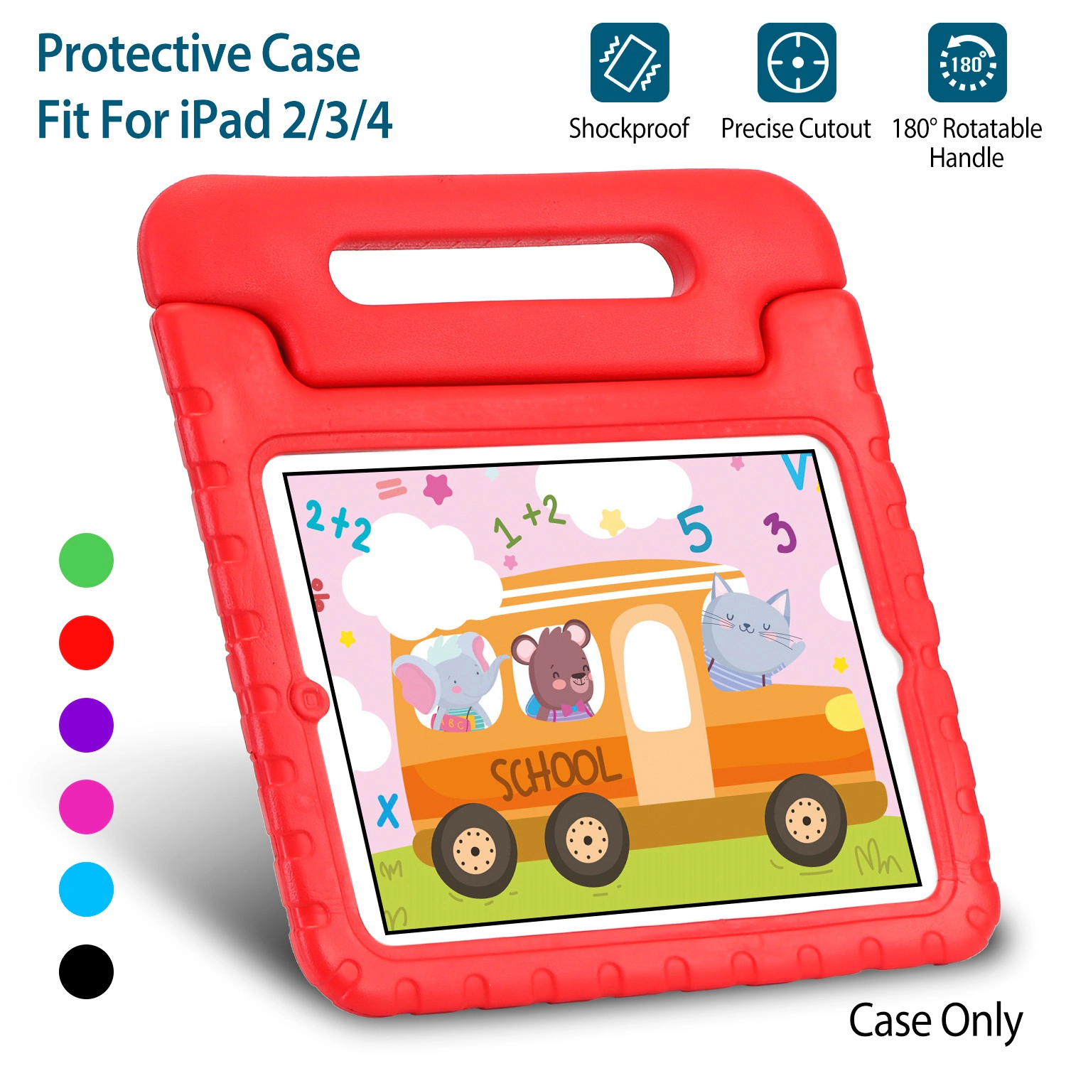 GBruno EVA Shockproof IPad 2/3/4 Case With Handle
