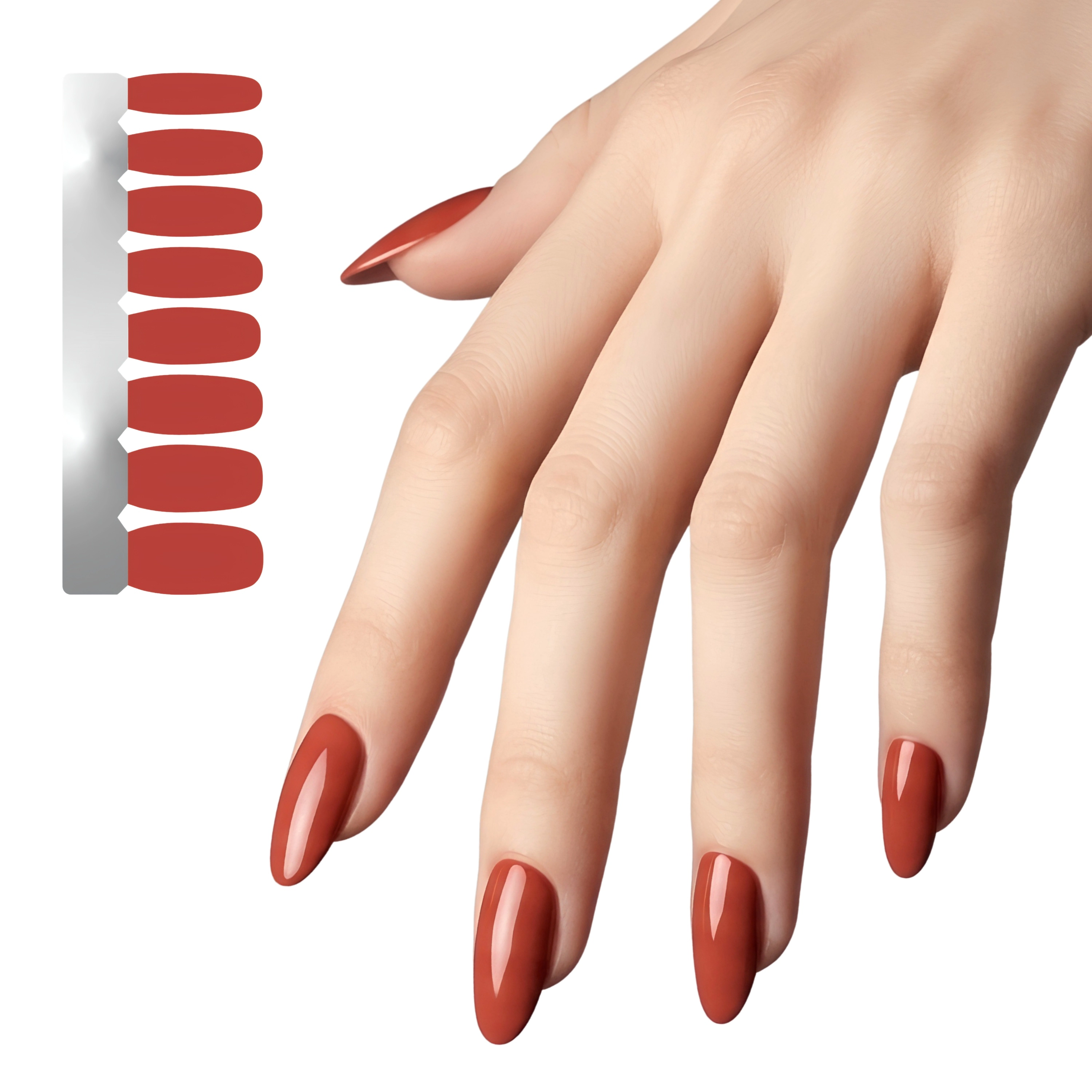 XPNail Women's Nail Polish Strips Red 16ct