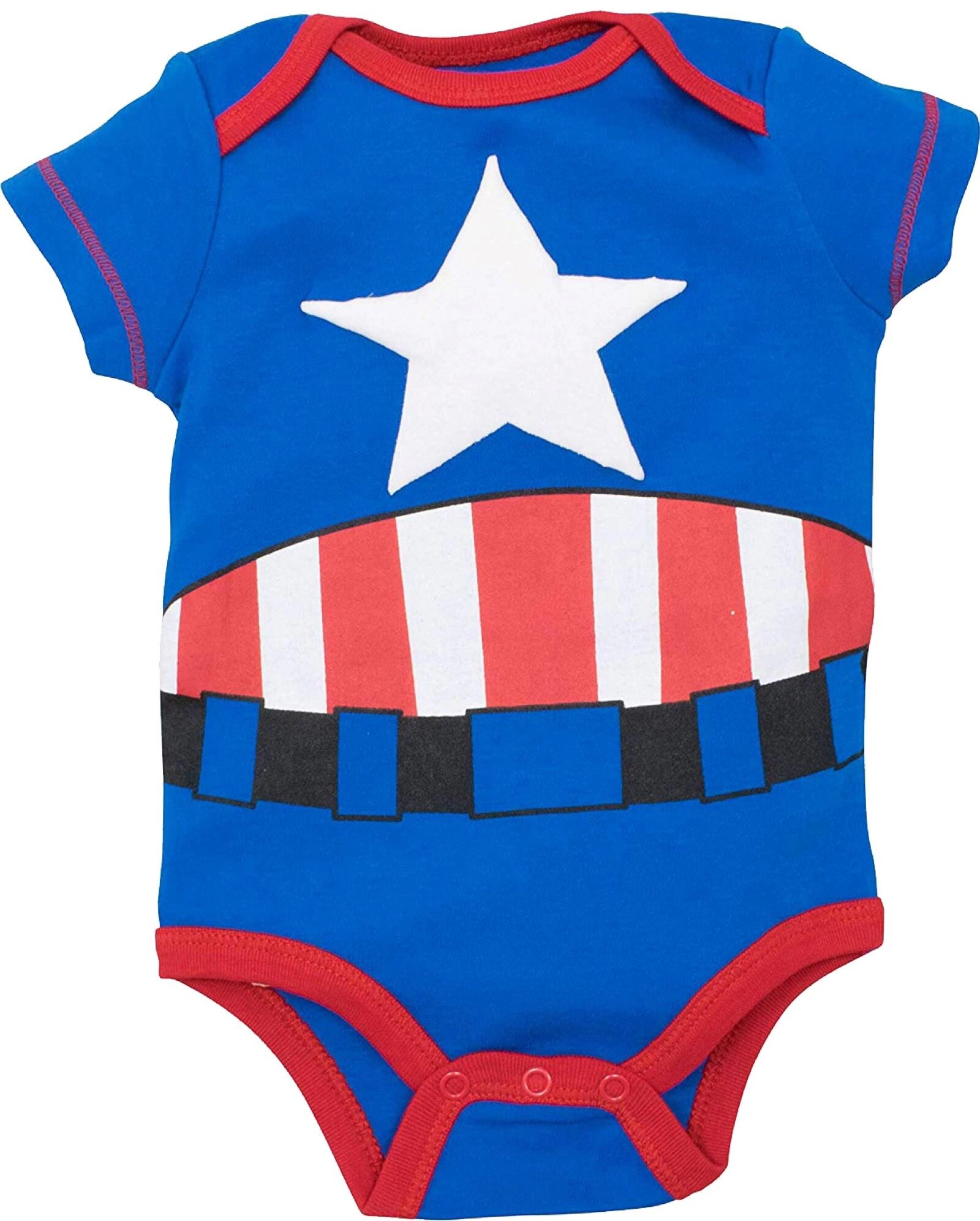 Marvel Avengers Baby Cosplay Bodysuit and Hat Set