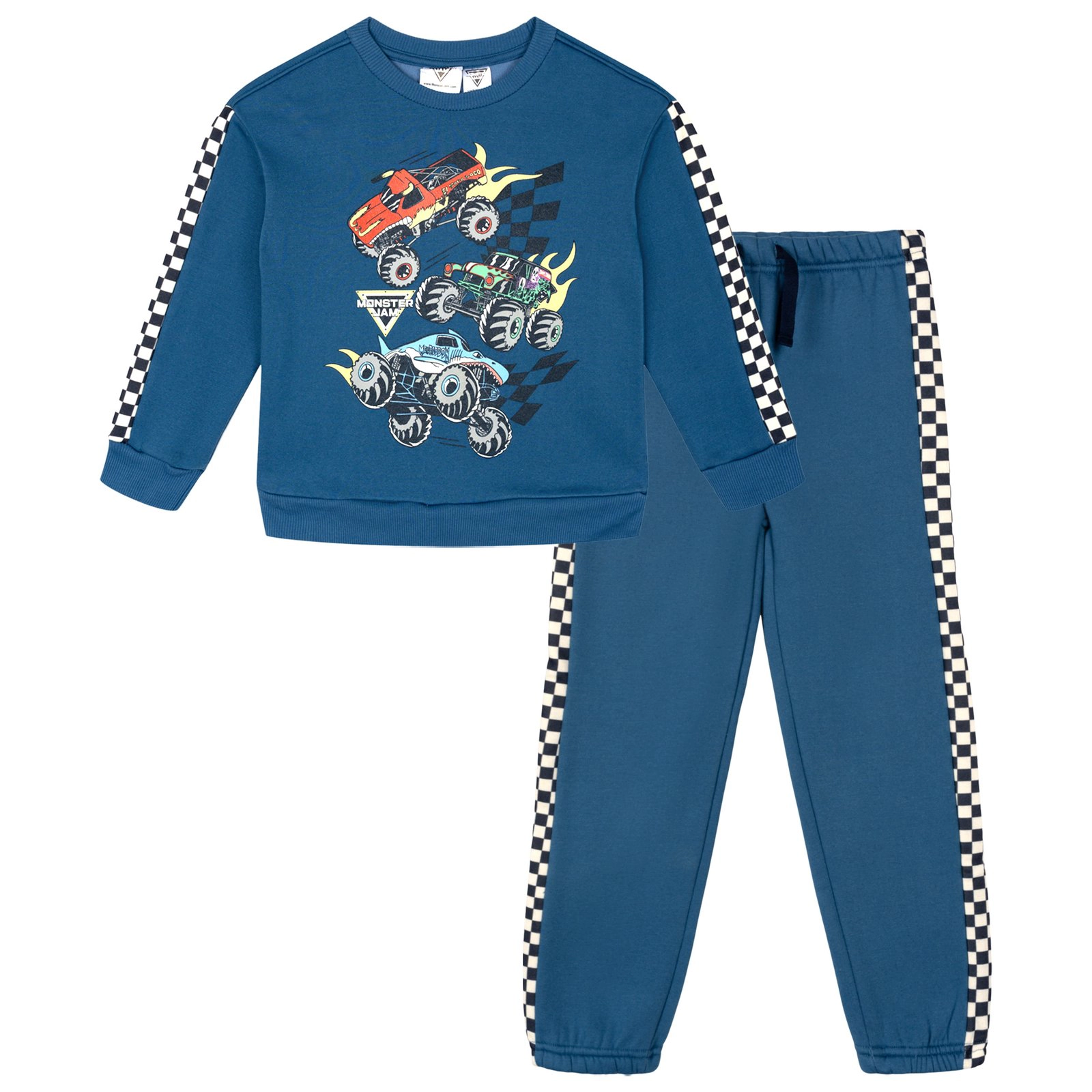 Monster Jam Boys' Fleece 2-Piece Sweatshirt and Pants Set