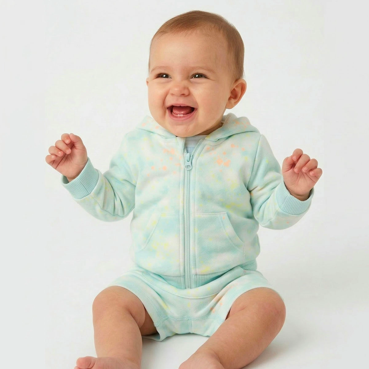 Rockets of Awesome Cloudy Splatter Short For Baby Boy