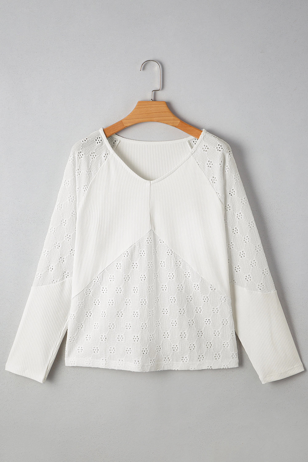 Threaded Pear Women's Tessabina Patchwork Embroidered Top