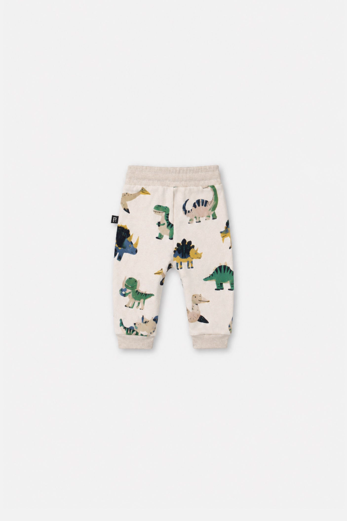 Deux par Deux Boys Fleece Dinosaur Print Drawstring Sweatpants with Pockets