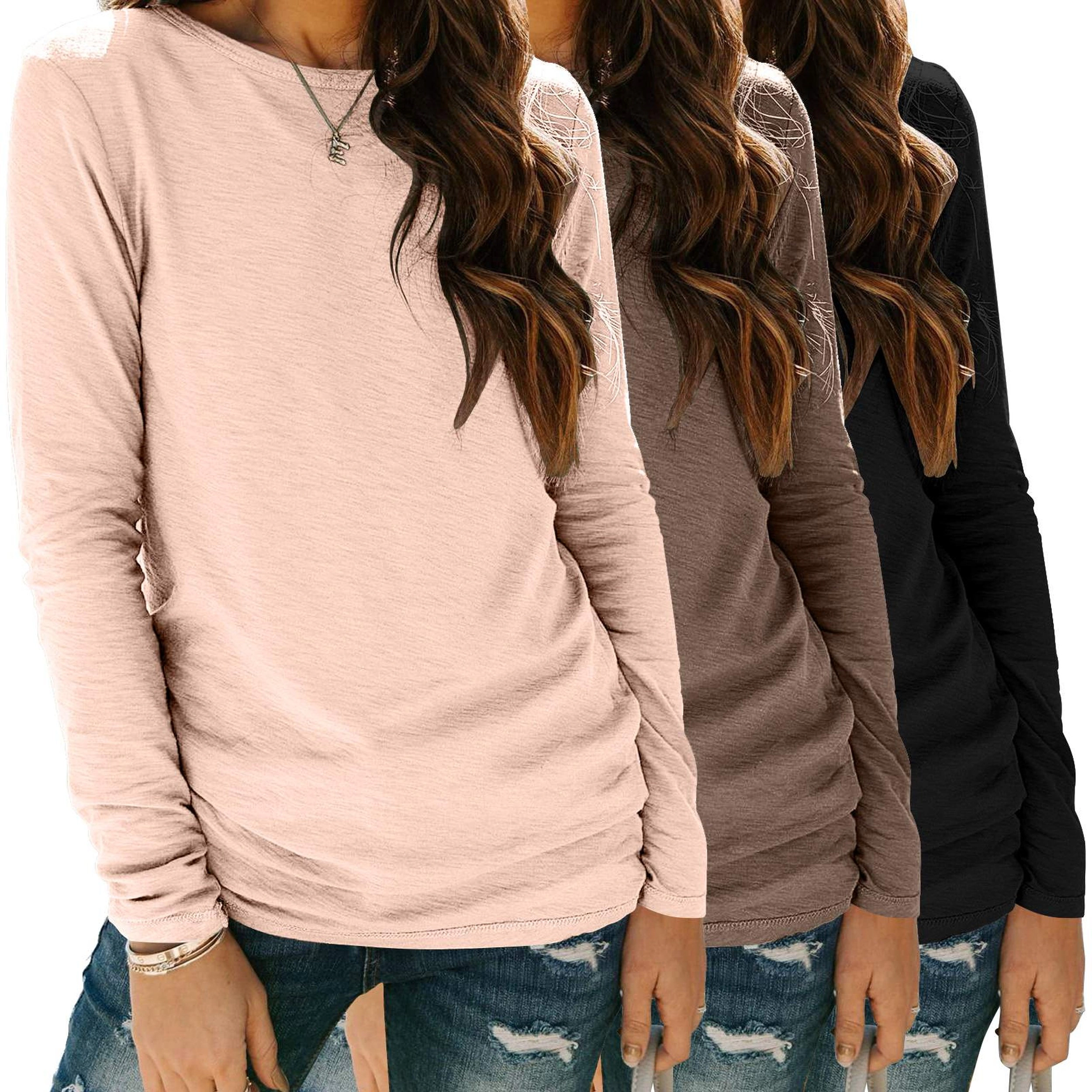 Zeagoo Women Loose Fit Crew Neck T Shirt