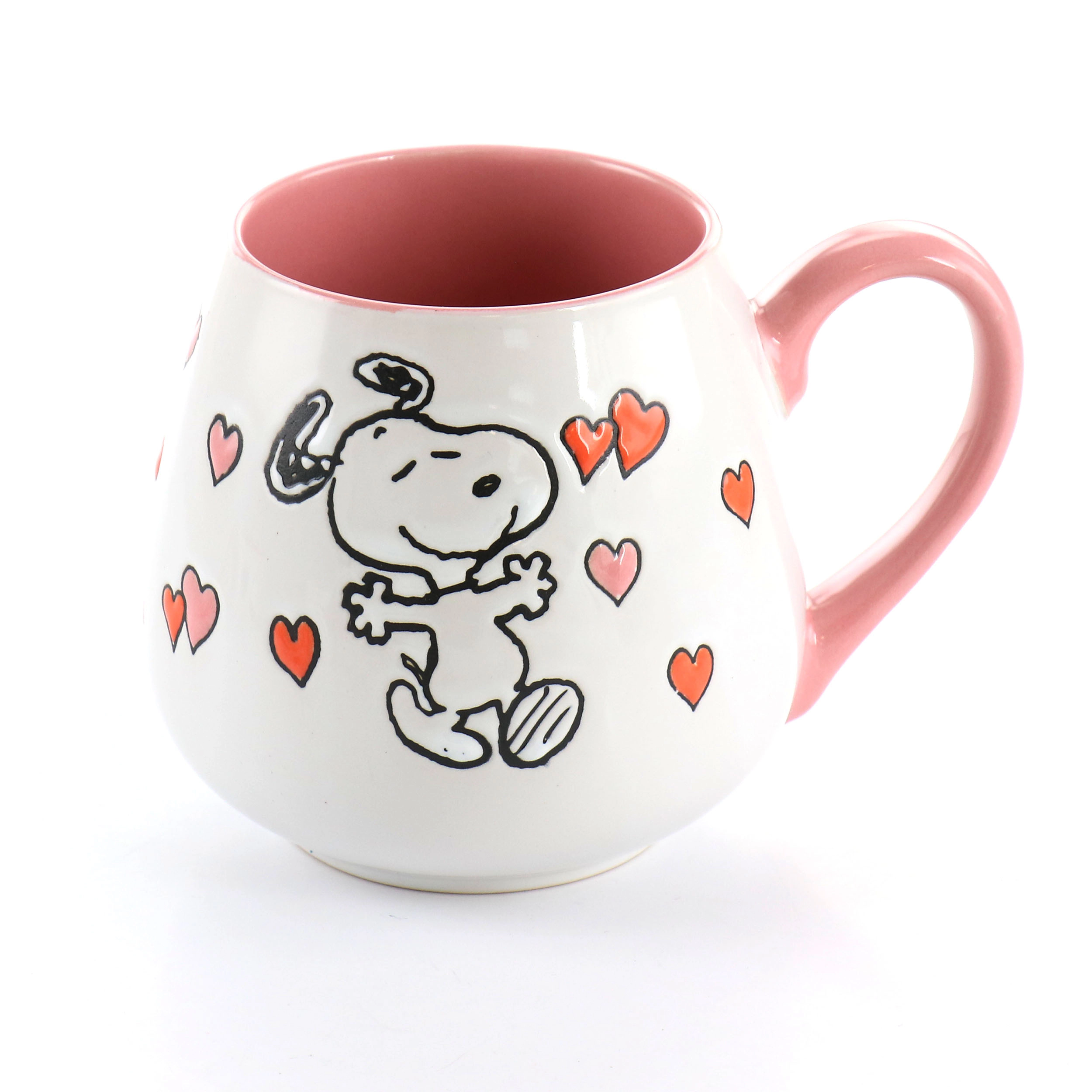 Peanuts 4 Piece 20 Ounce Stoneware Wax Relief Cup Set in 2 Assorted Designs