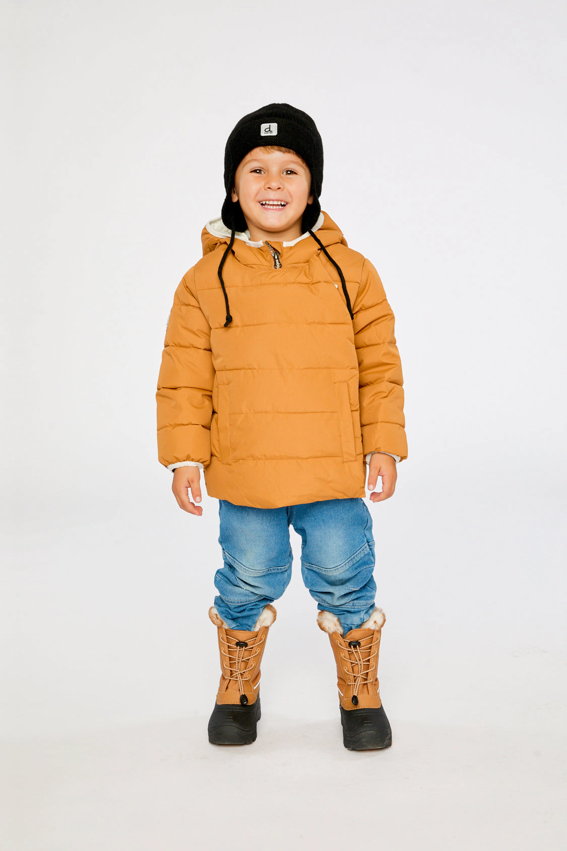Deux par Unisex Quilted Winter Jacket Adapted for Car Seats