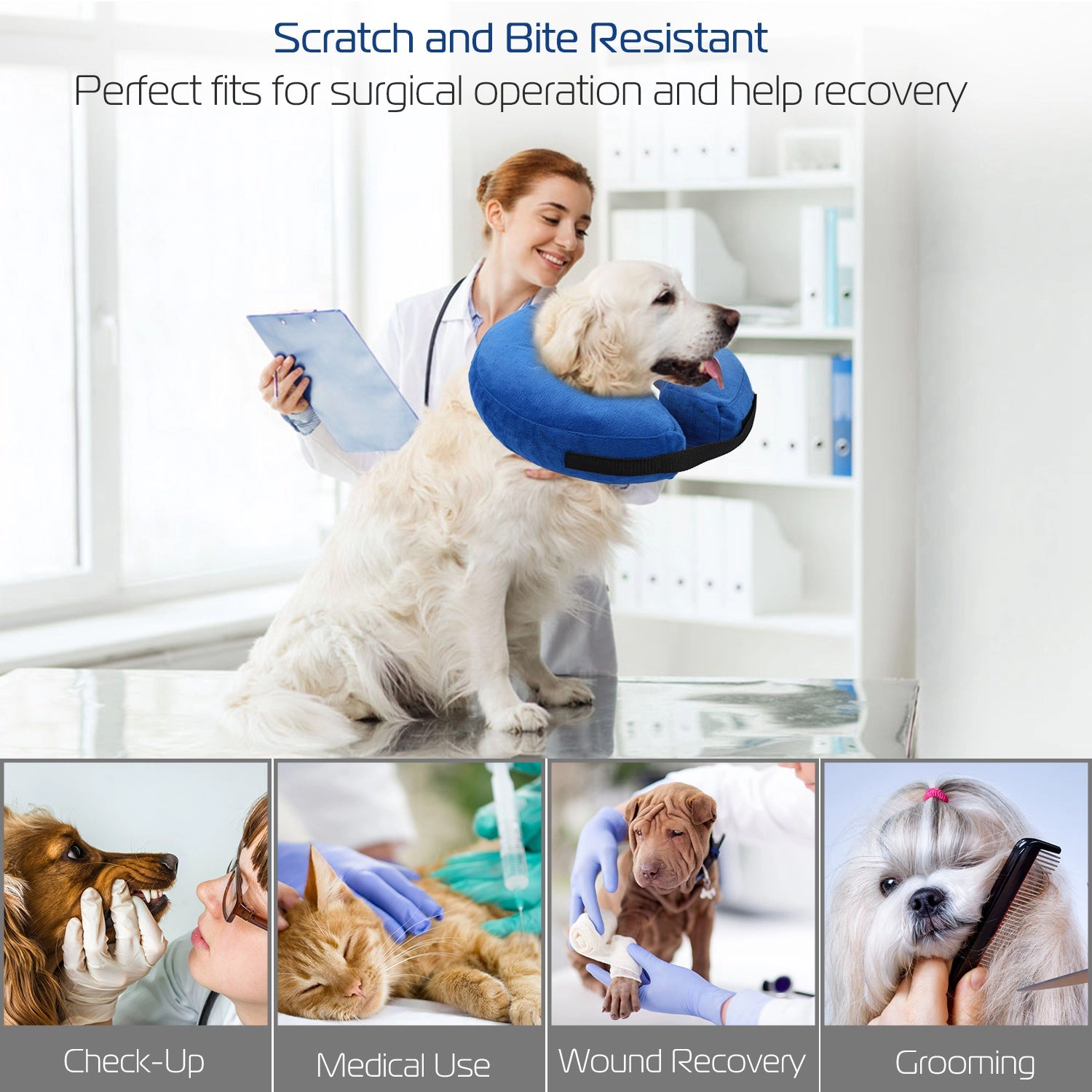 GBruno Inflatable Recovery Collar For Dogs And Cats