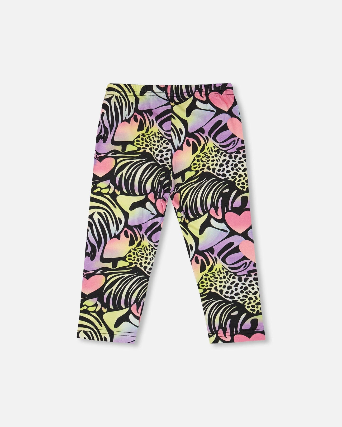 Deux par Girls Organic Cotton Jersey Animal Print Capri