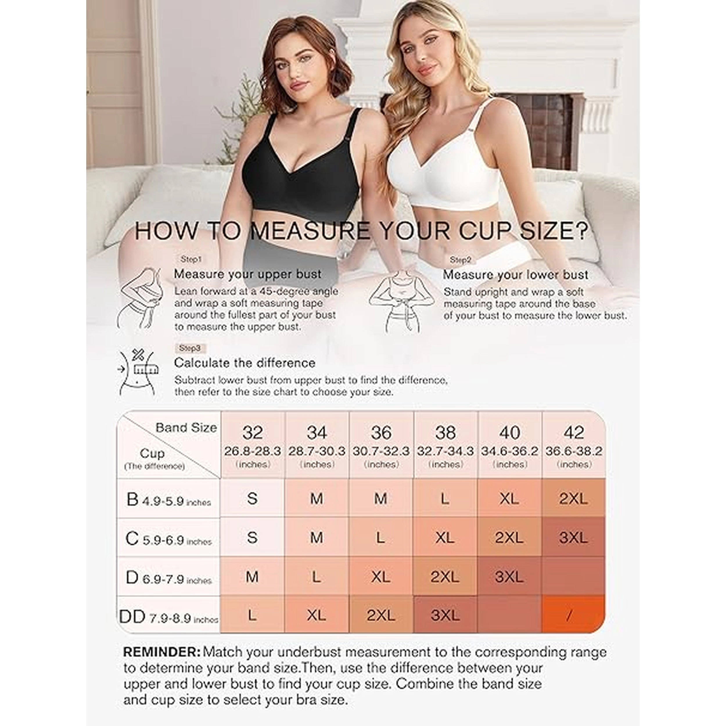 Avidlove Women's Seamless Wireless Full Coverage Bra