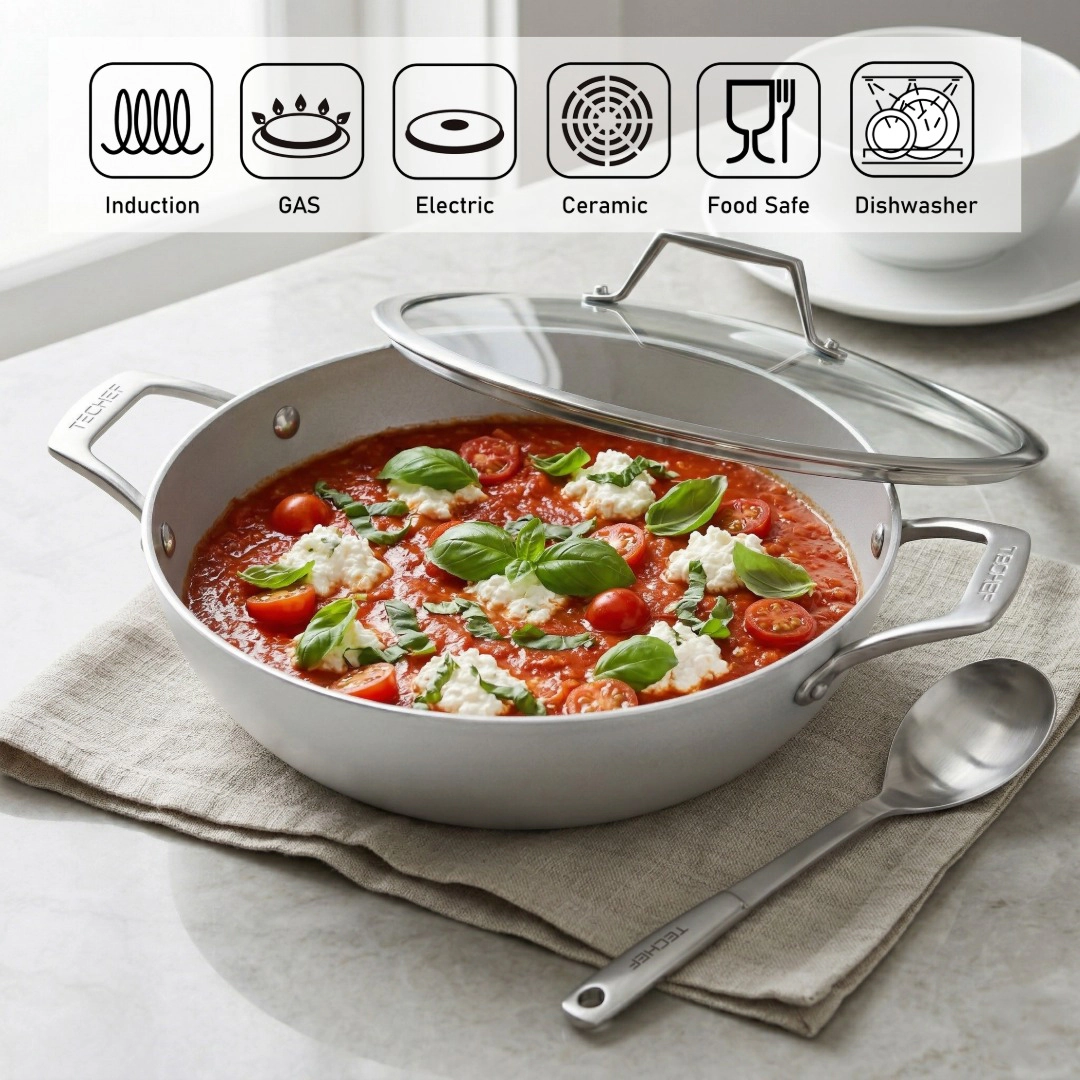 TECHEF - CeraTerra - 5 Quart Chef Pan