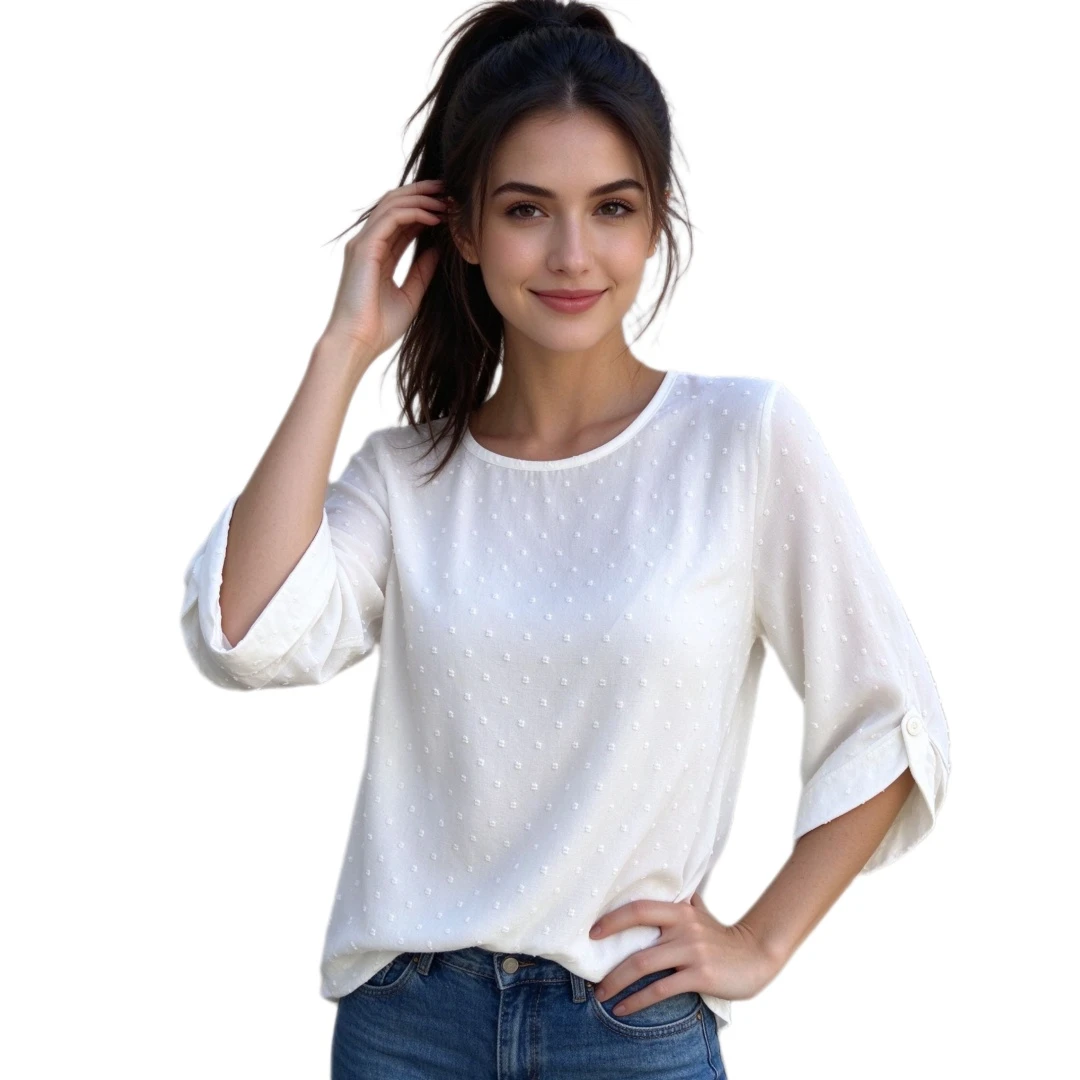 Coolmee Women's Loose Long Sleeve Solid Tunic Top All Season