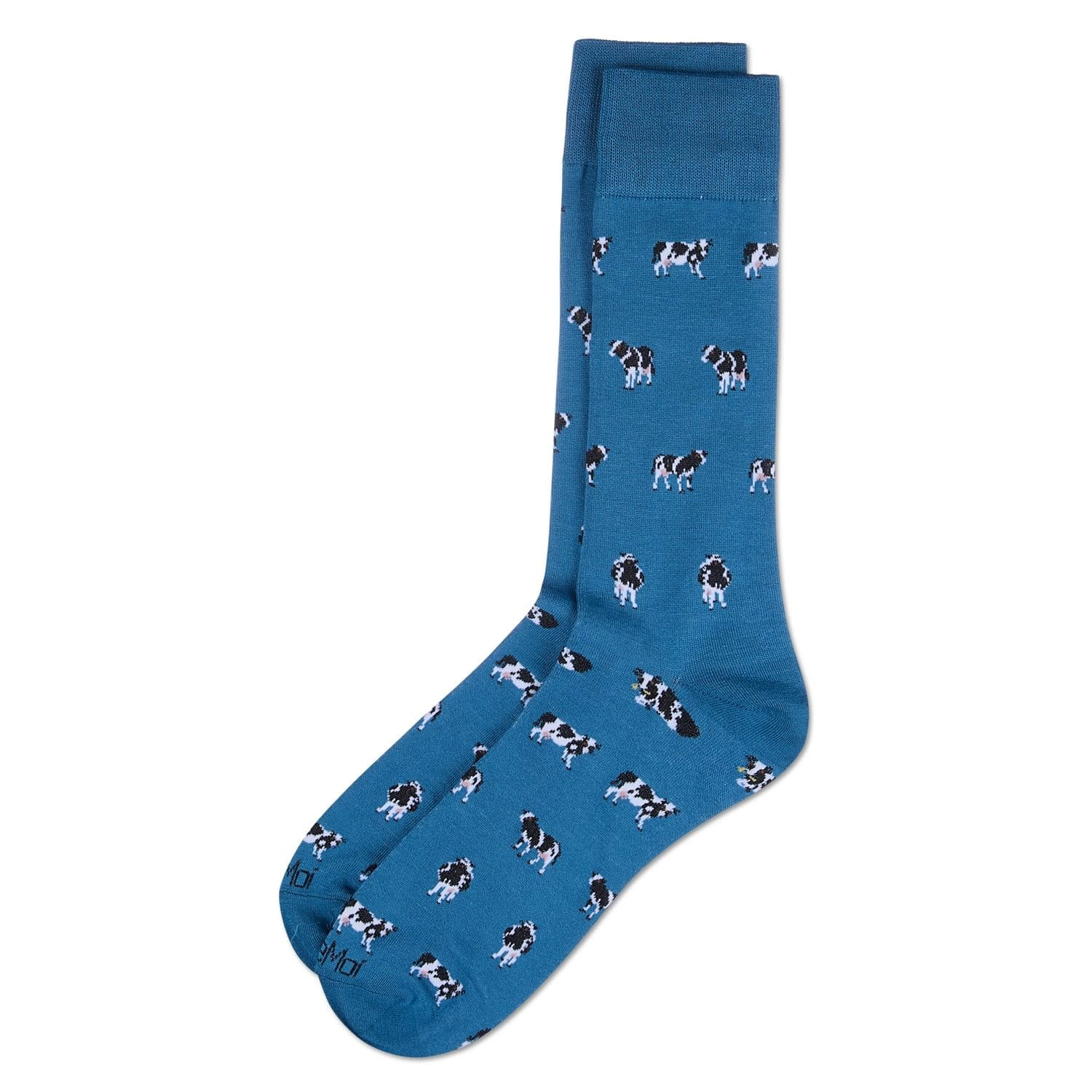MeMoi Men's Cows Rayon From Bamboo Crew Socks