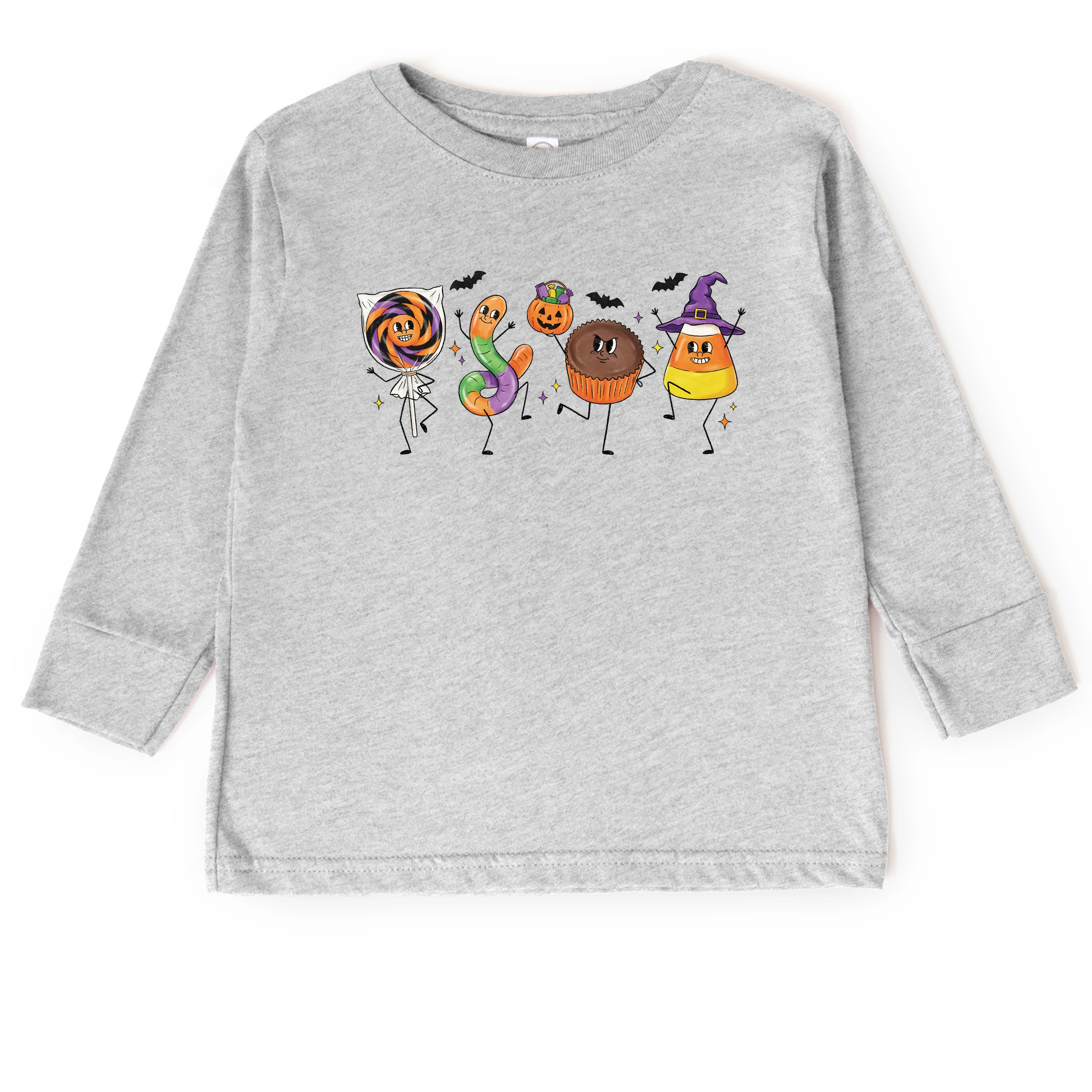 The Juniper Shop - Toddler Long Sleeve Graphic Tee Candy Stick Figures