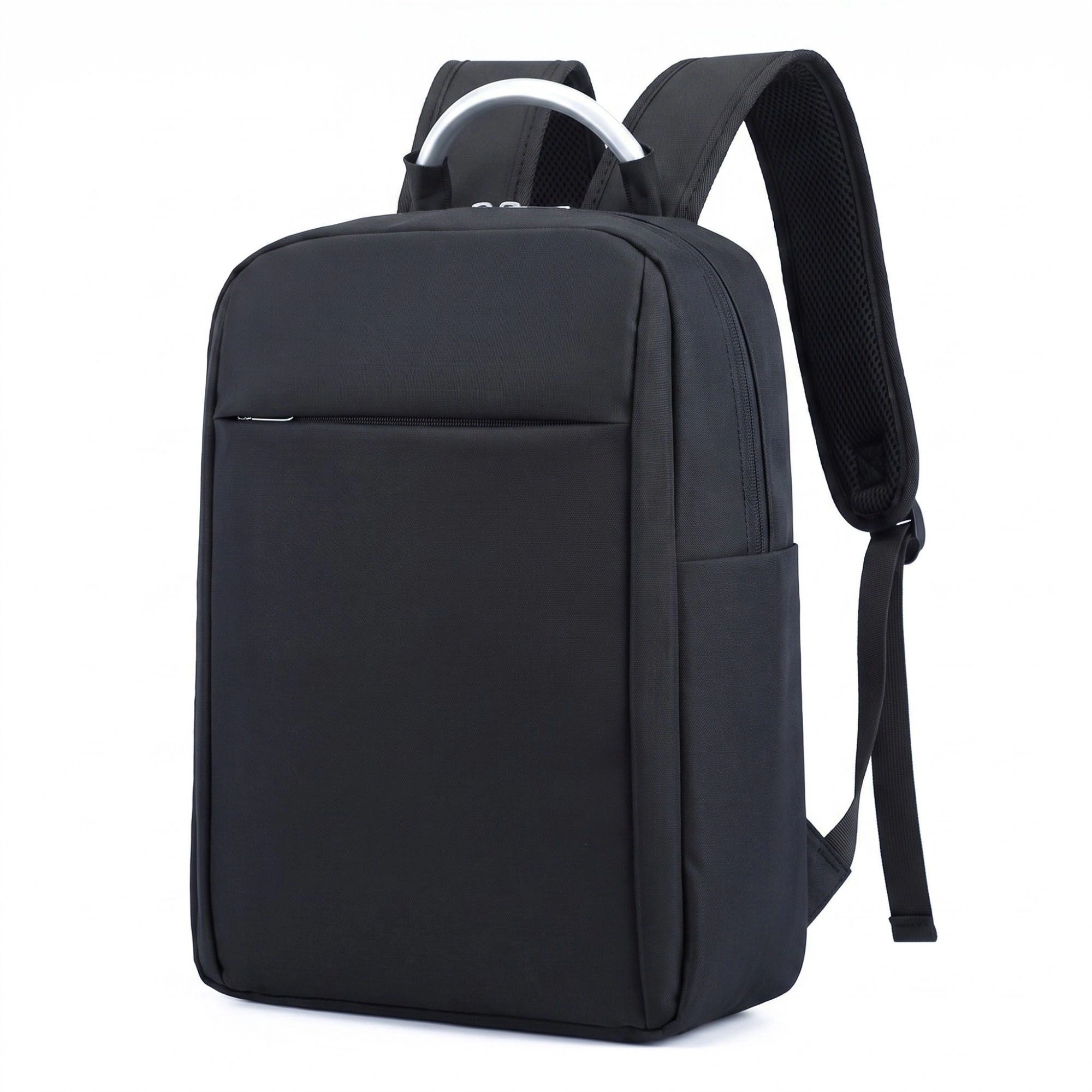 Alilang Women's Modern Business Laptop Backpack - Sleek Commuter Daypack with Metallic Handle for Office, School
