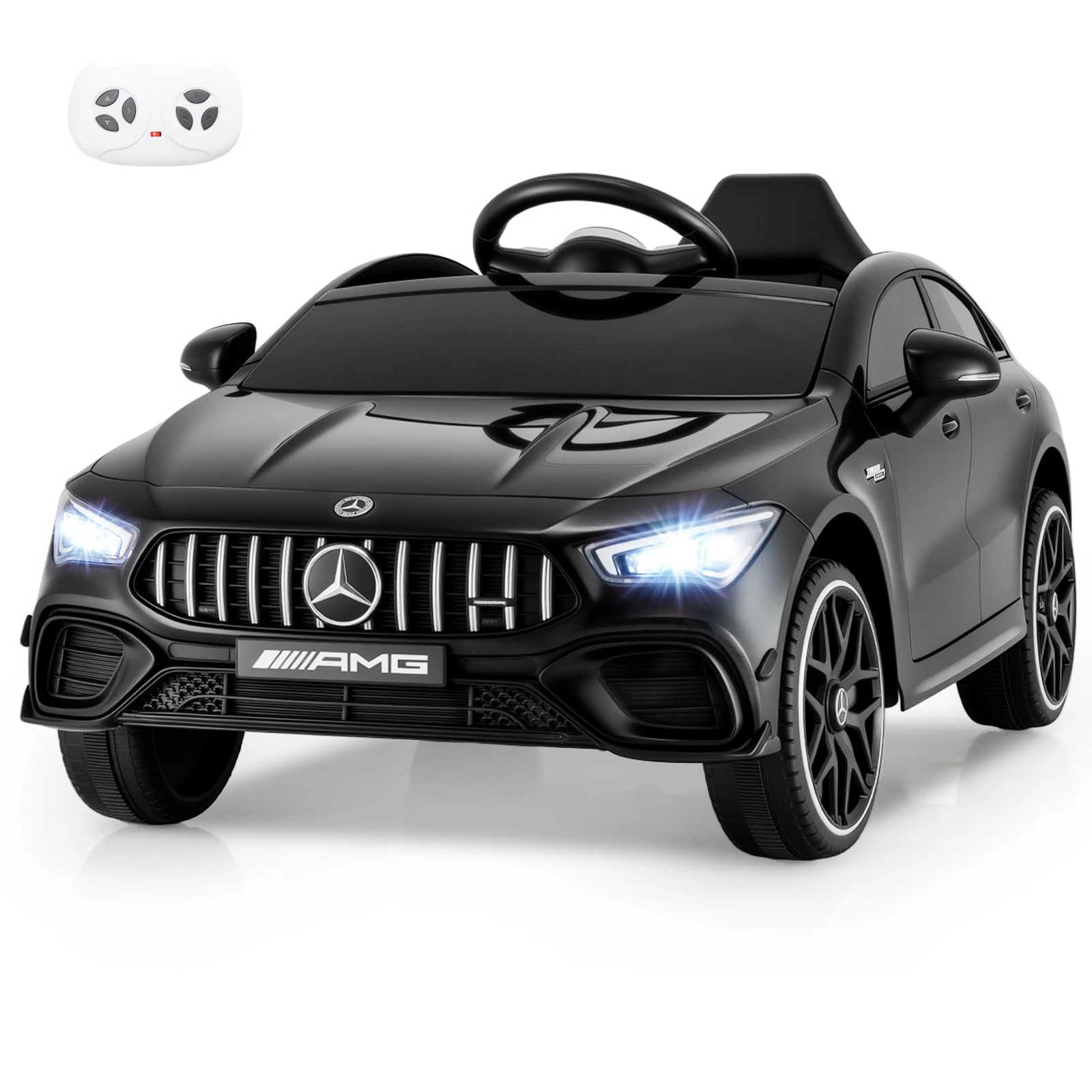 Glintex 12V Kids Ride-On Car with a Rocking Mode and Transport Wheels