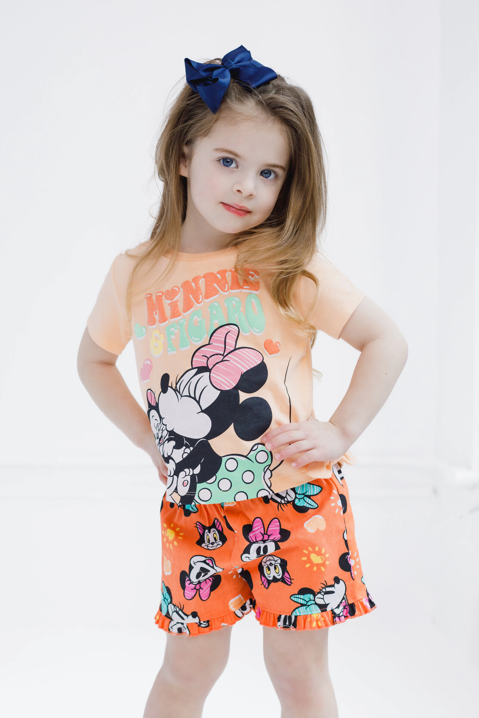 Disney Minnie Mouse Girls' 2-Piece T-Shirt and Shorts Set