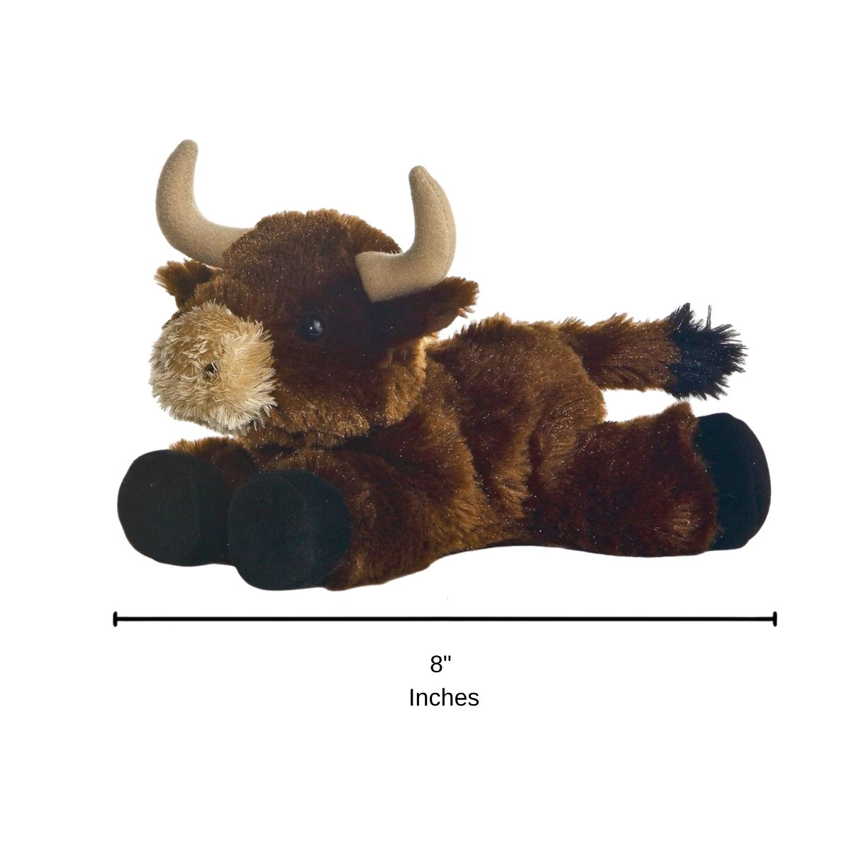 Aurora Mini Flopsie Brown Toro Bull 8-Inch Stuffed Animal Plush