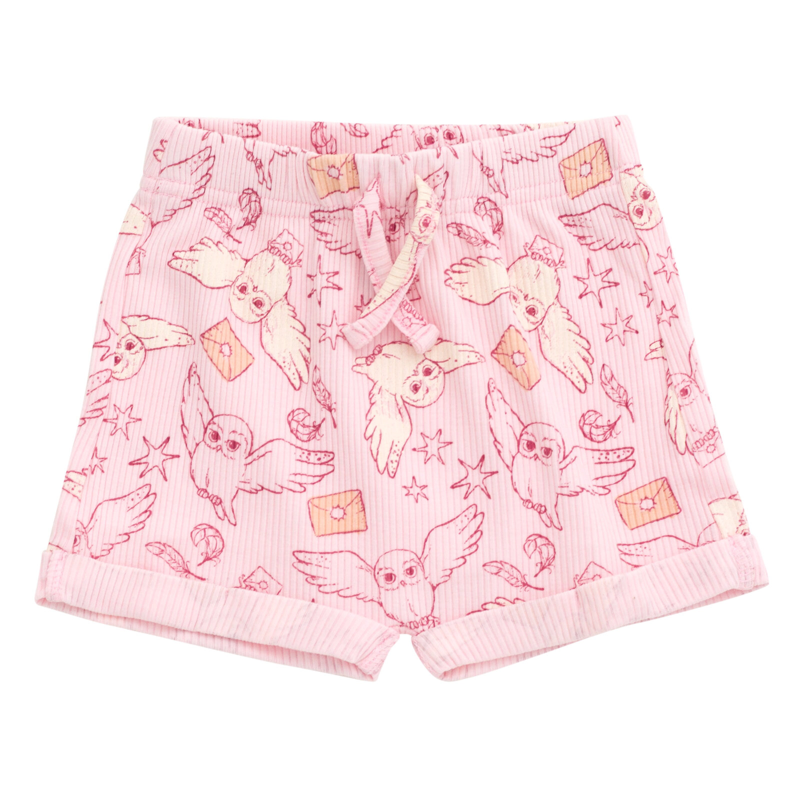 Harry Potter Hedwig Baby Girls' Bodysuit and Shorts Set with Headband