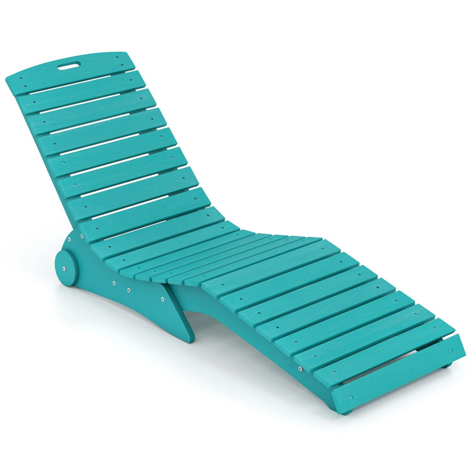 SUGIFT Weighted Anti-Floating HDPE Baja Shelf 450-lb Capacity In-Pool Lounge Chair