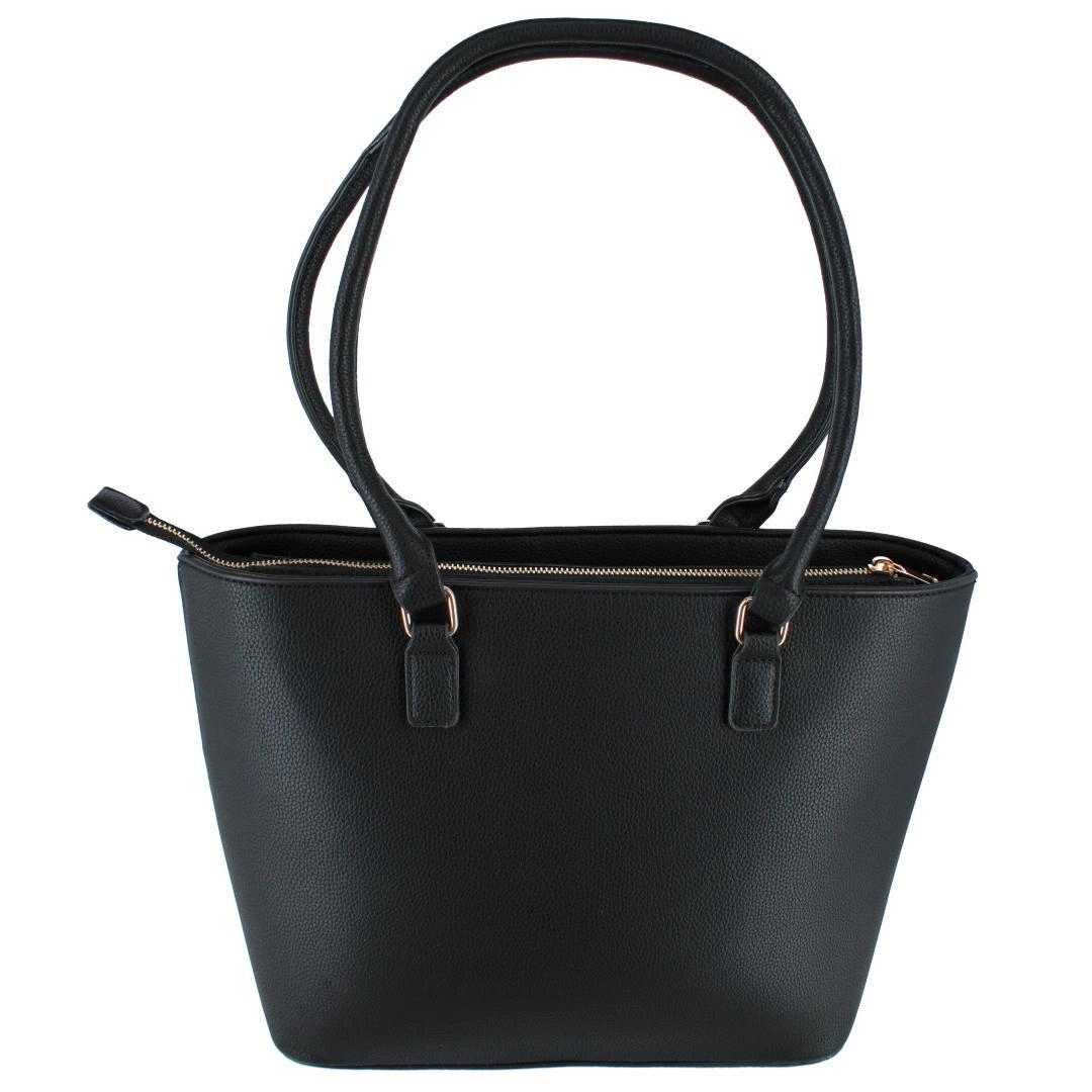 CTM® Women's Synthetic Leather Sleek Tote Handbag