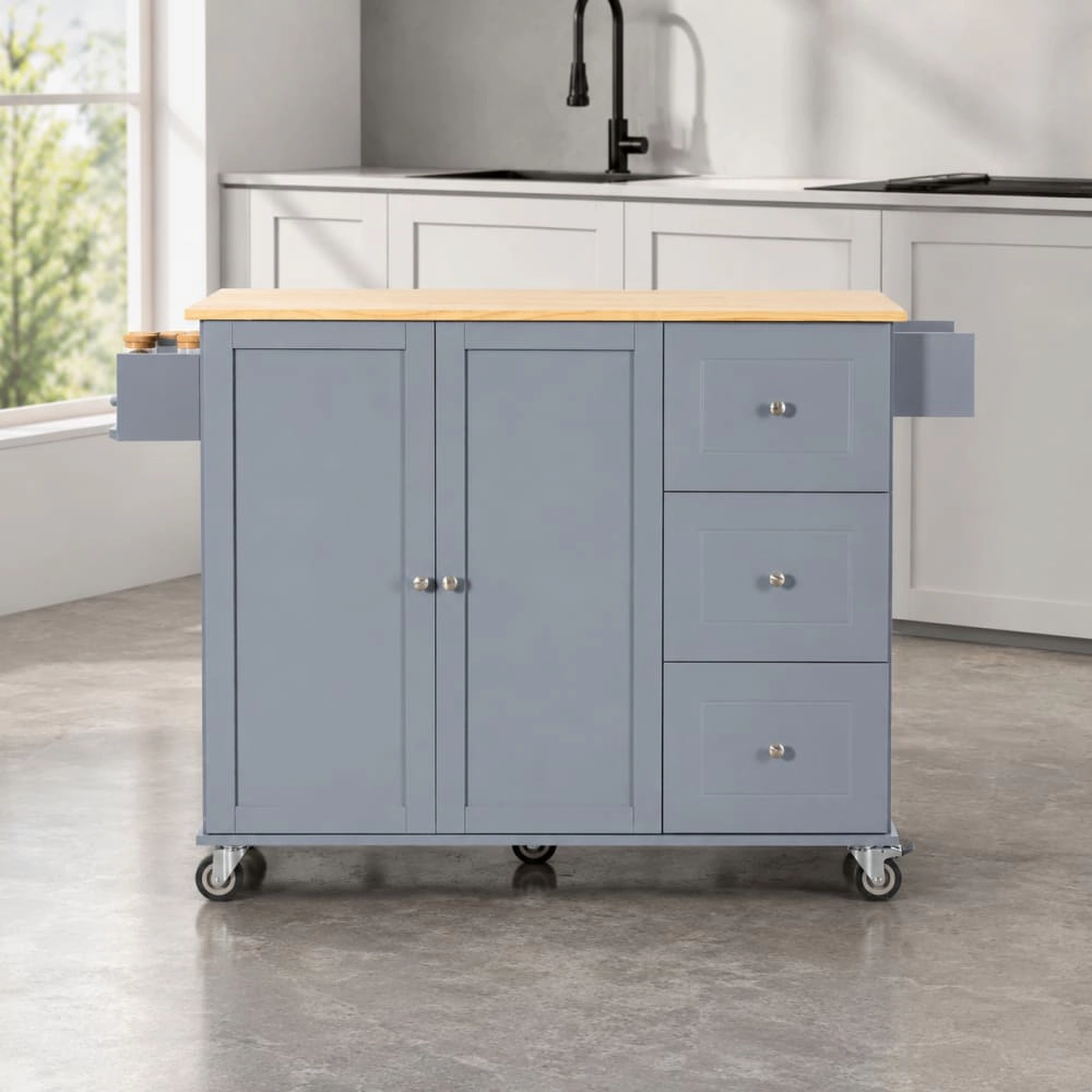 ELEMENT ACE Mobile Kitchen Island Cart With Storage