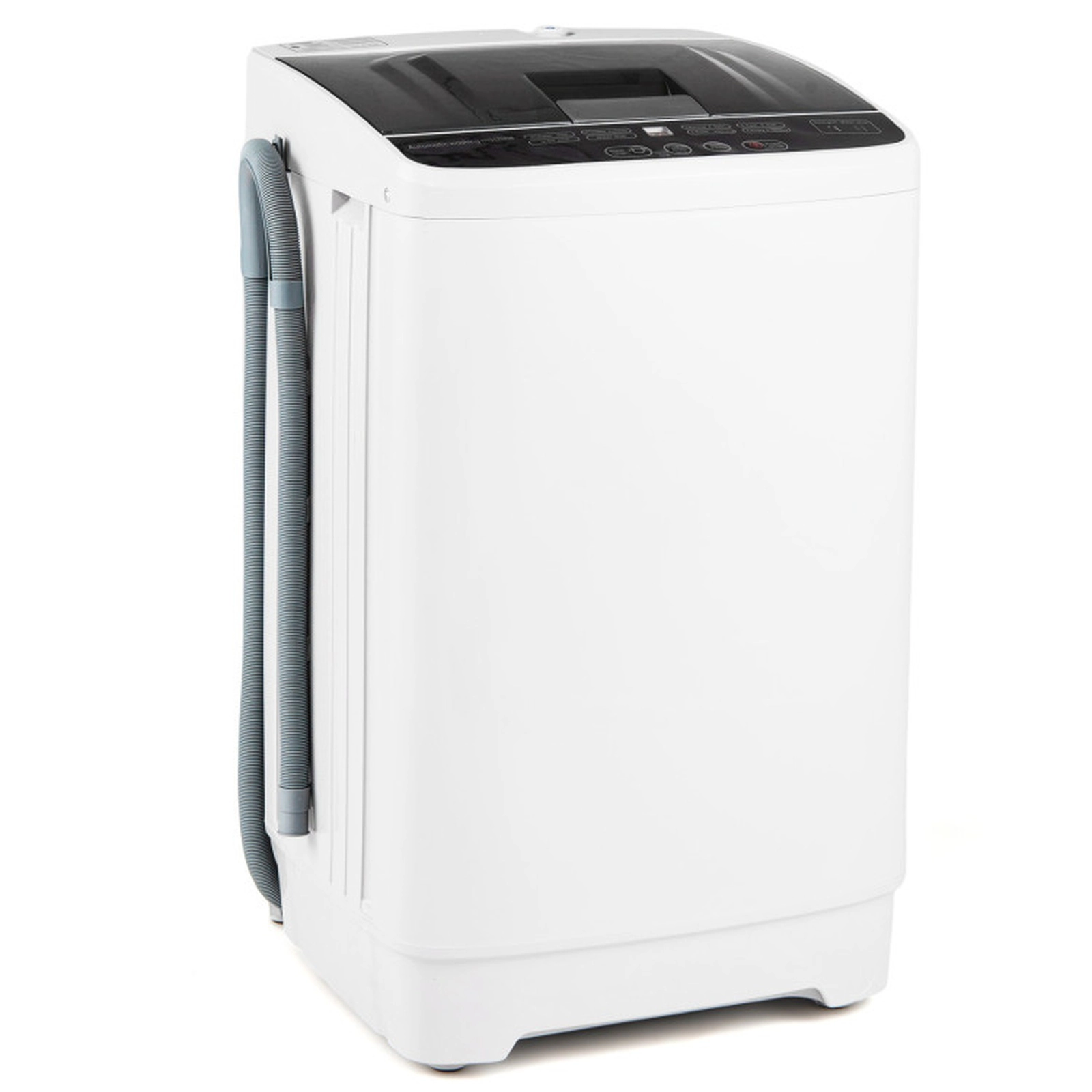 SUGIFT White 7.7-lb Full Automatic Portable Washing Machine with 8 Wash Programs 16.4-in W 16.4-in D 27.5-in H