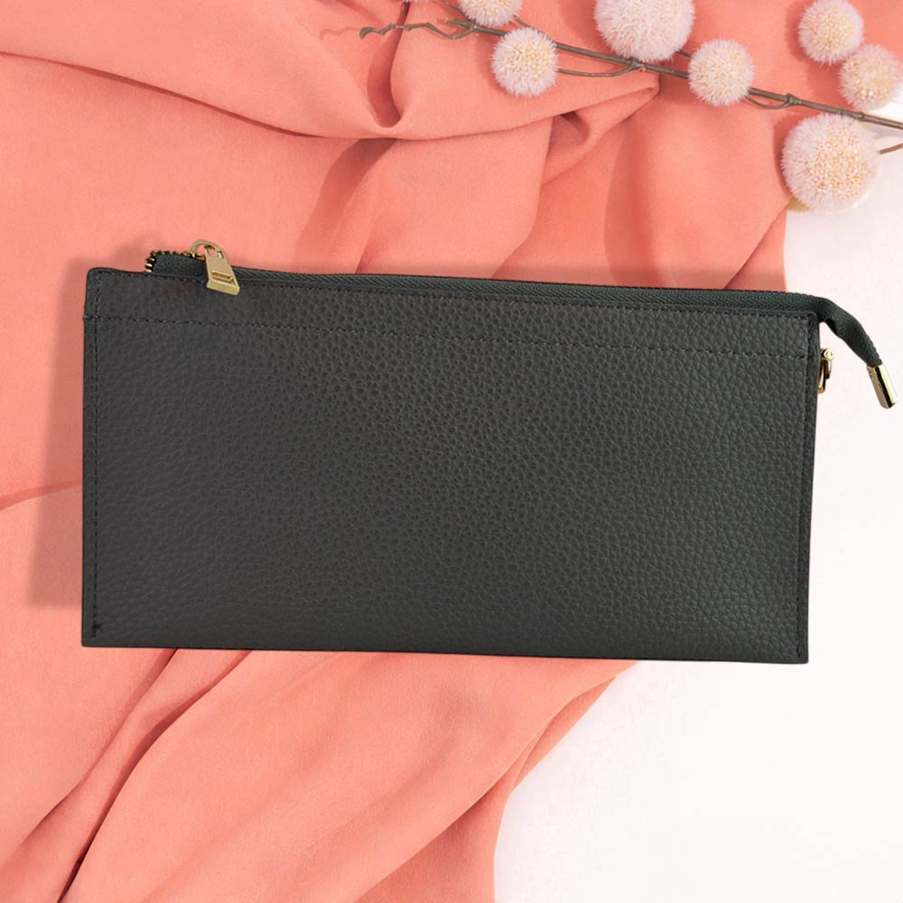 Fashnzfab Faux Leather Slim Wallet Crossbody Bag