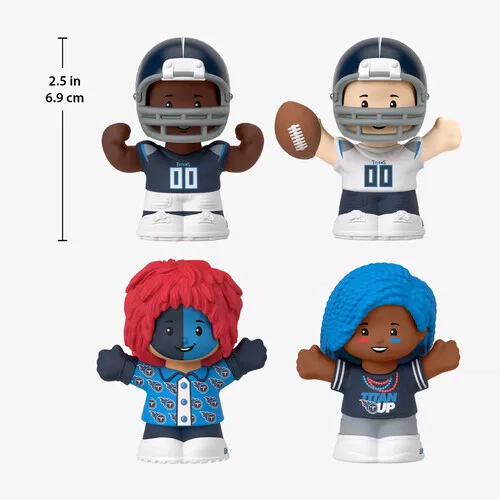 Fisher Price Little People x NFL Collector Tennessee Titans Figure 4-Pack