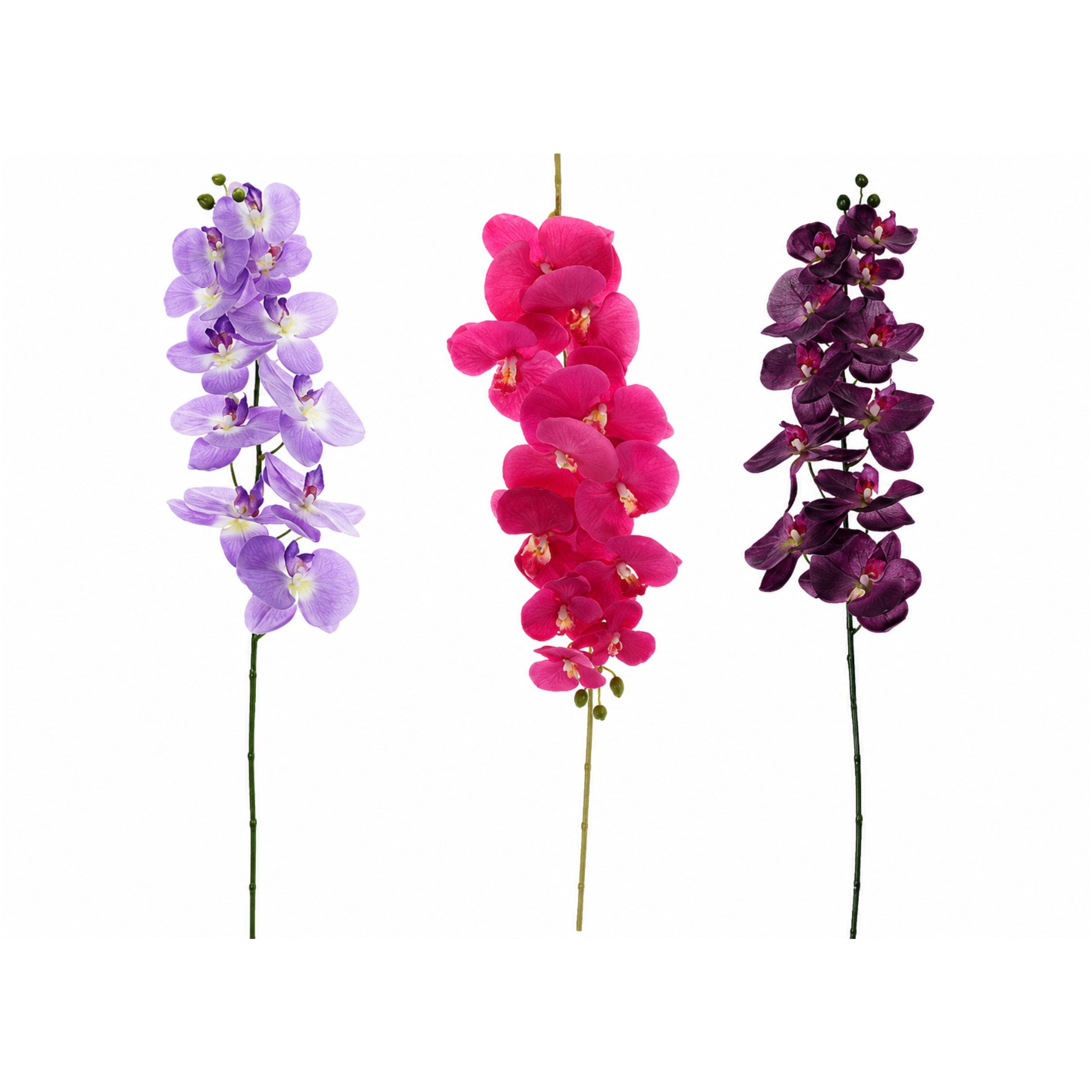 Home Collection Set of 2 40-Inch Artificial Silk Orchid Flower Spray Stems