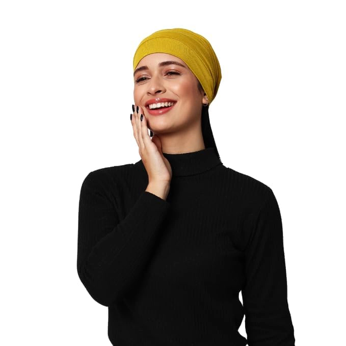 PIGFDK Chemo Silky Soft Slouchy Snood Cap Beanie For Women Cancer Hair Loss Turban Hat Headwear