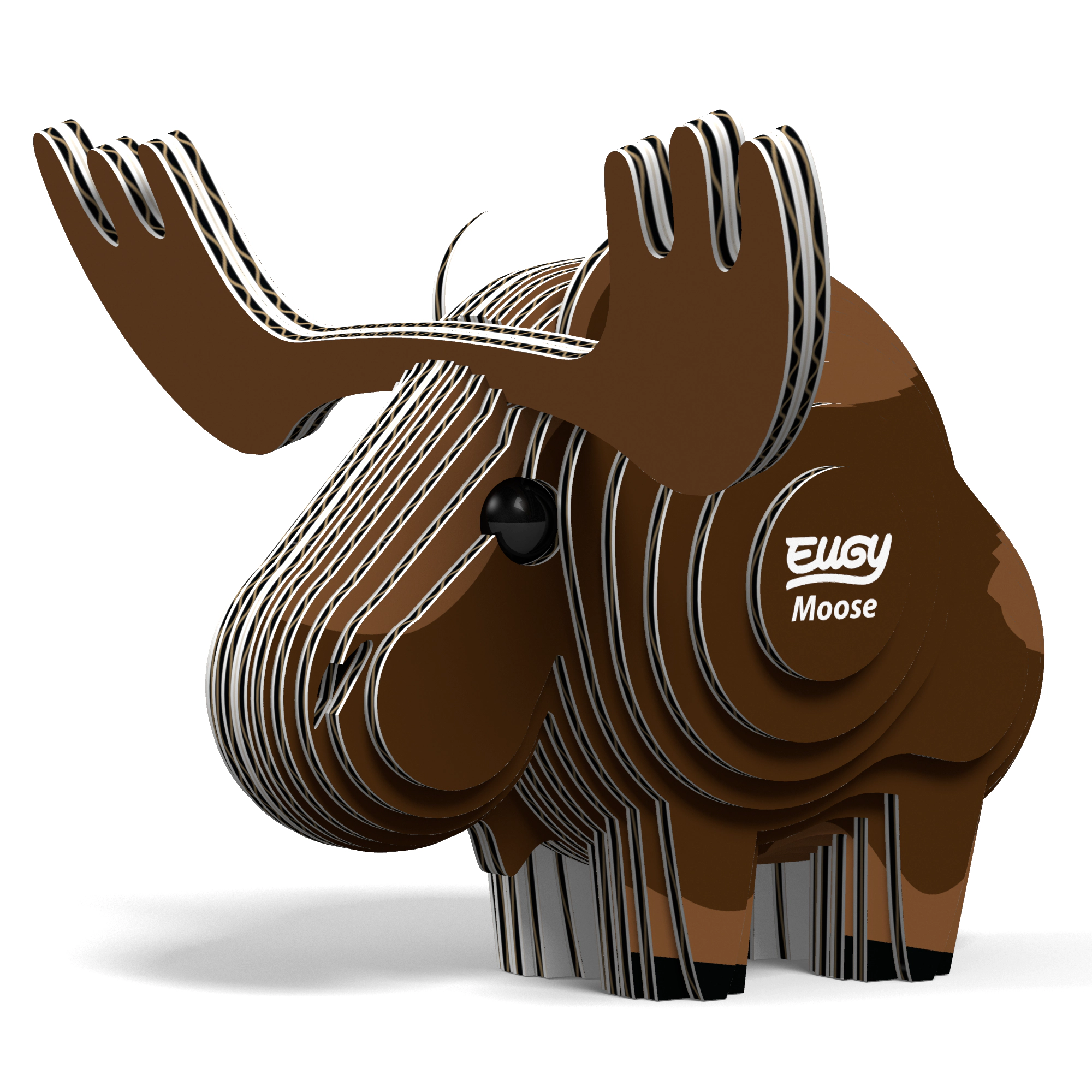 EUGY Moose 3D Puzzle - contains 24 puzzle pieces