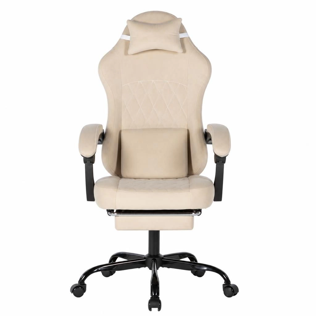 GOODSILO Upholstered Velvet Adjustable Height Task Office Chair
