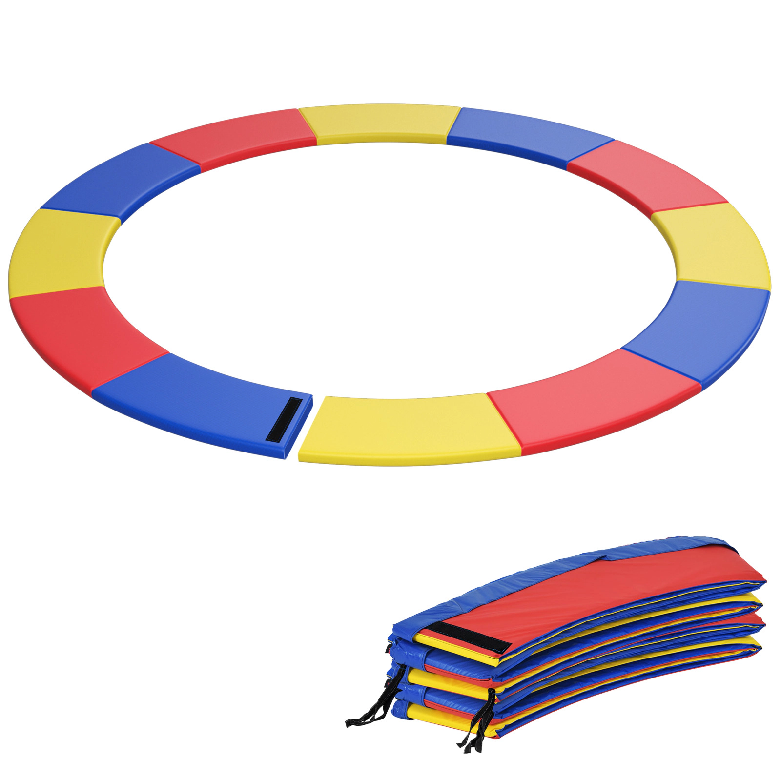 SUGIFT Multicolor Fixing Straps Kids Trampoline Safety Pad Replacement Spring Cover