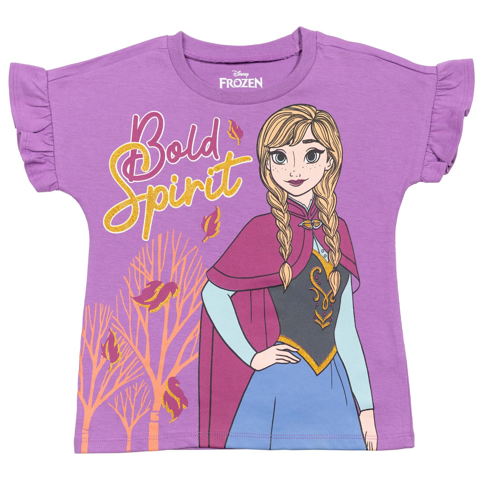 Disney Frozen Girls' 3-Pack Glitter T-Shirts