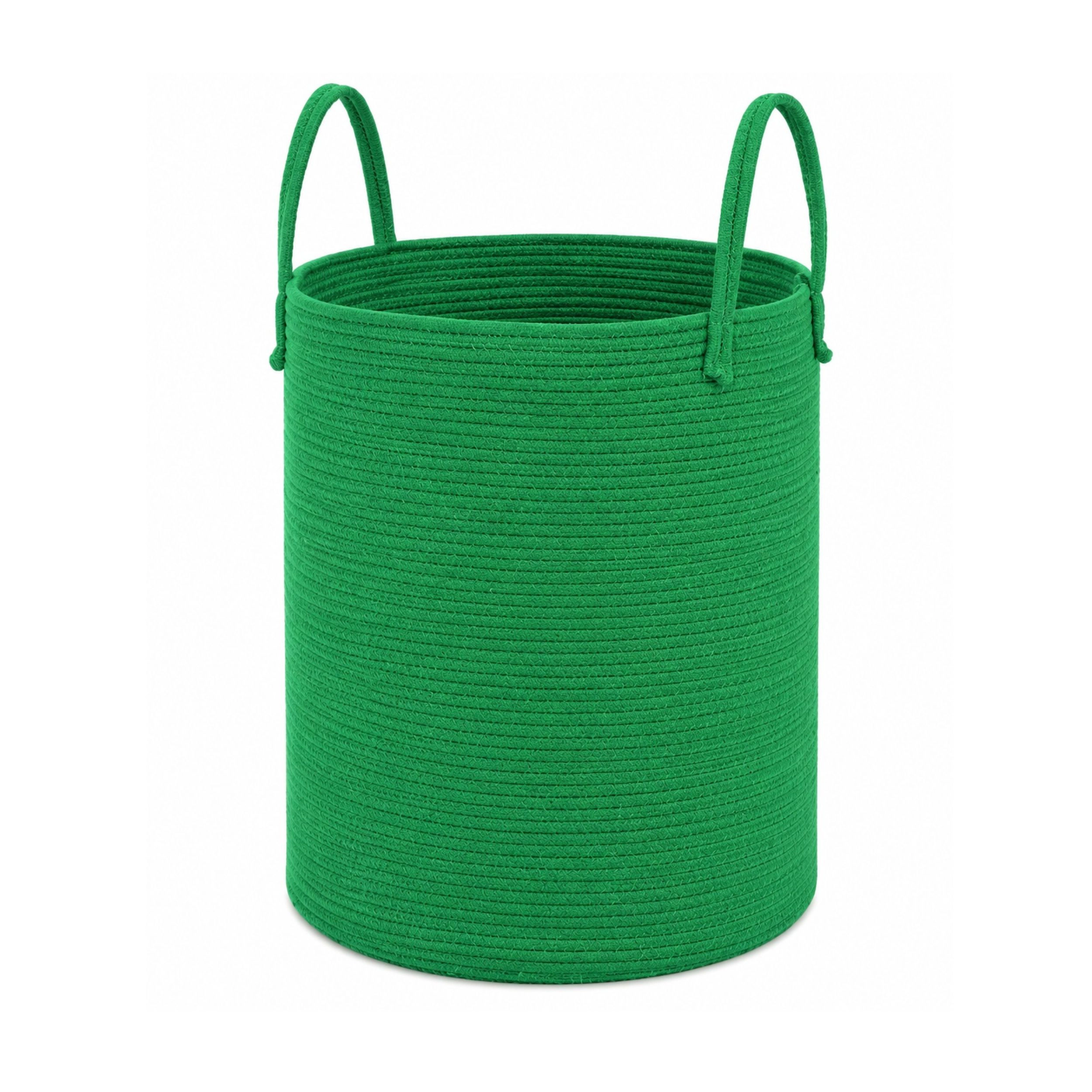Stock Preferred Large Woven Cotton Rope Laundry Basket Hamper 60L Storage Bin
