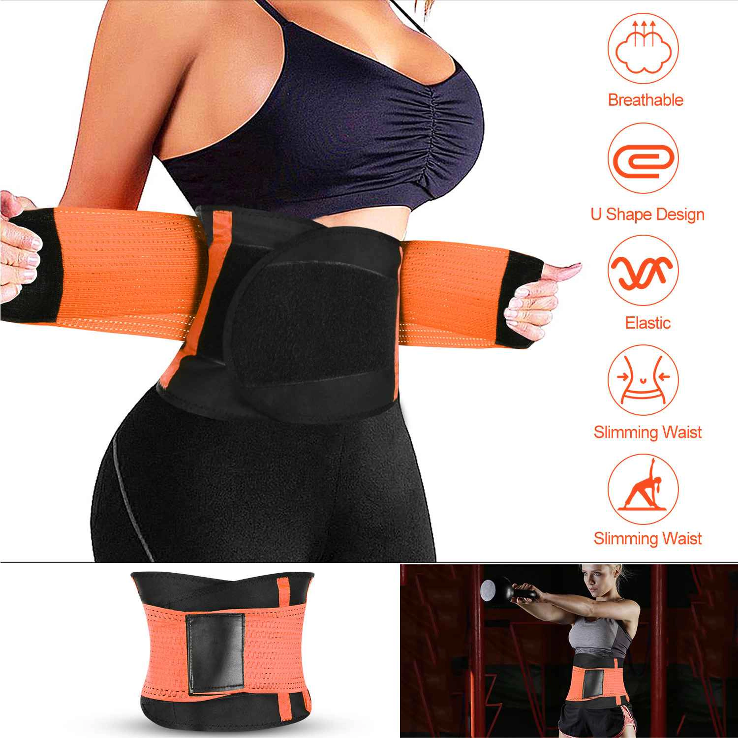 GBruno U-Shaped Waist Trimmer Belt