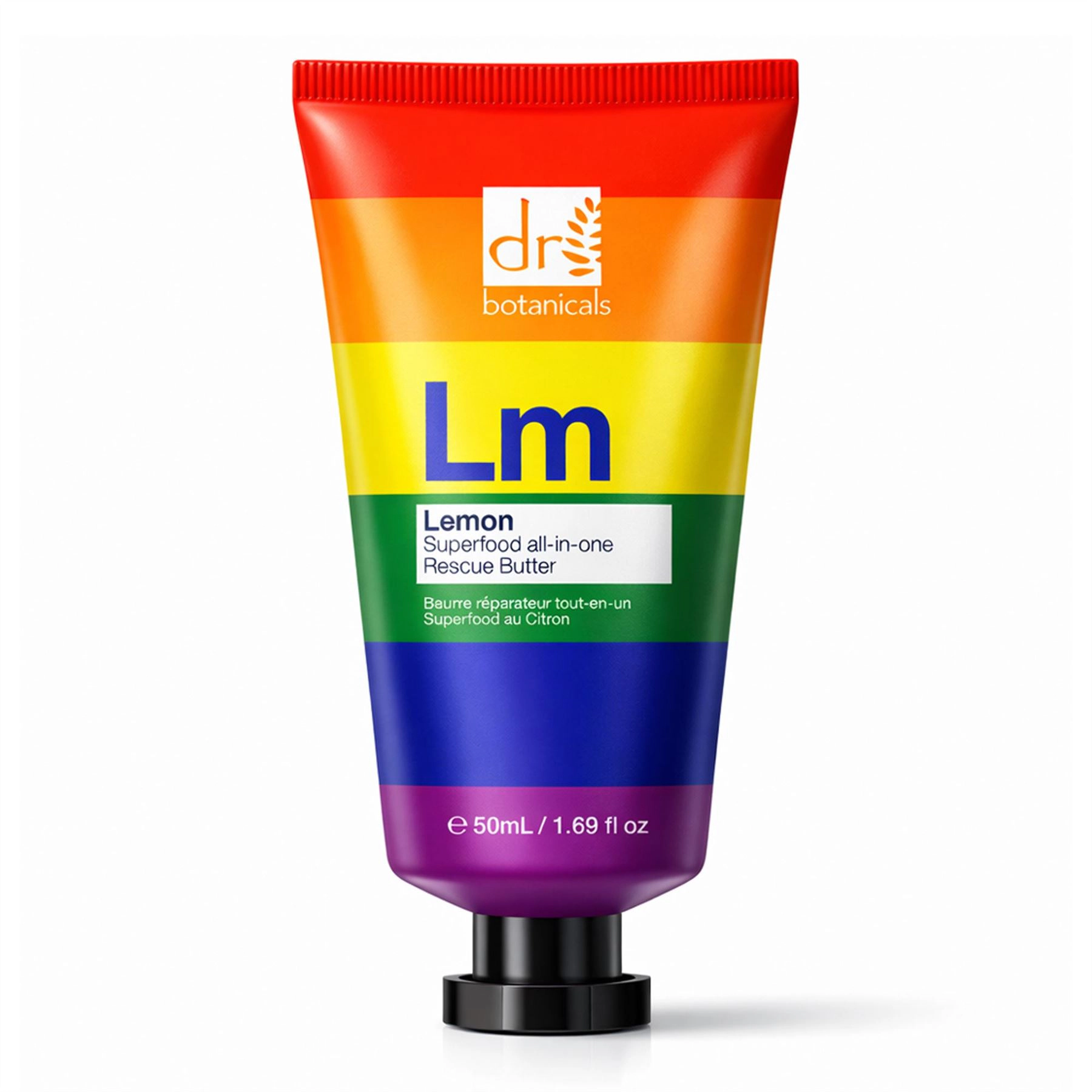 Dr Botanicals Pride Edition Lemon Superfood All-In-One Rescue Butter 50ml - Anti-Aging Brightening Hydrating Balm