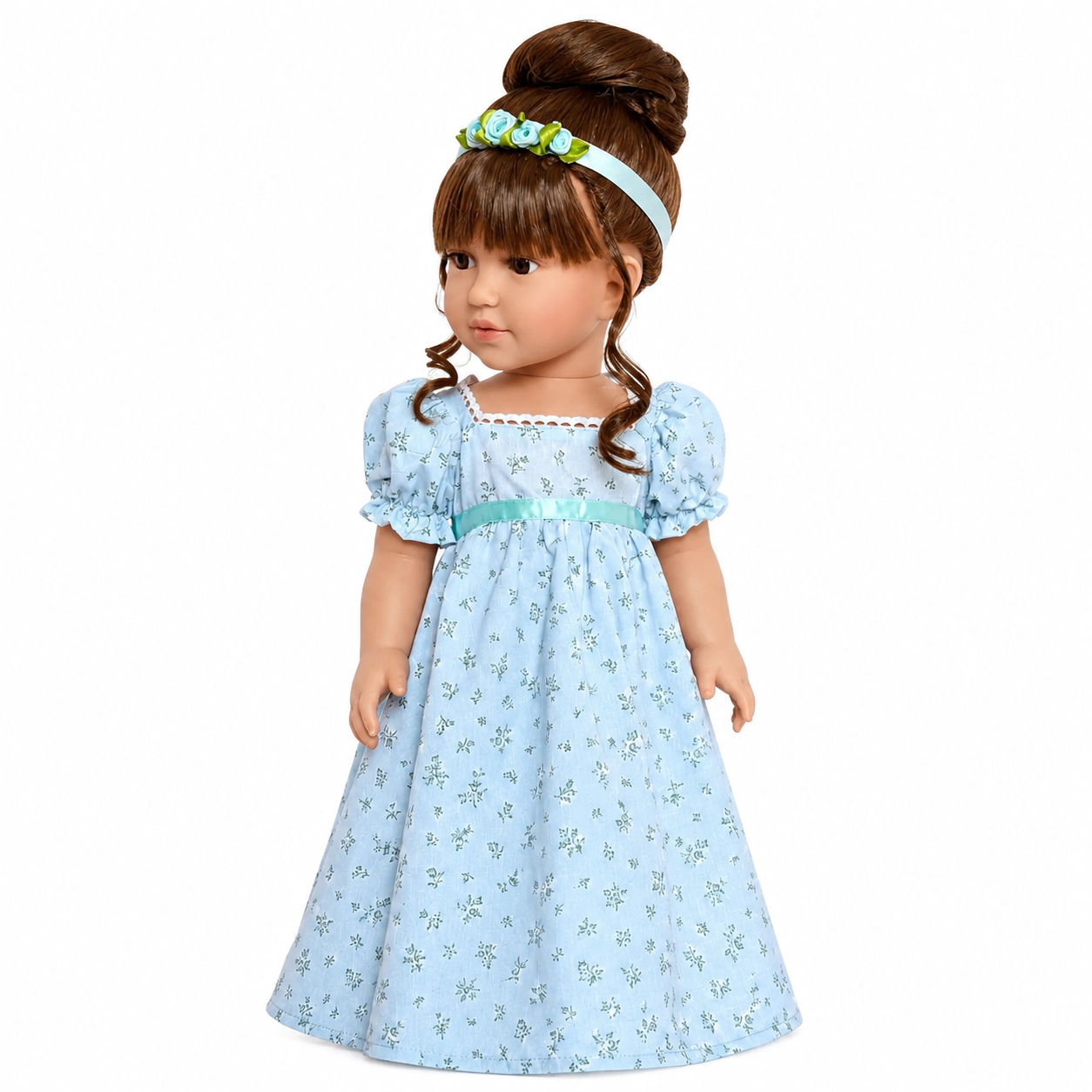 Kennedy and Friends® Kennedy™ "Be Still" Sculpt – Regency Blue Floral Gown