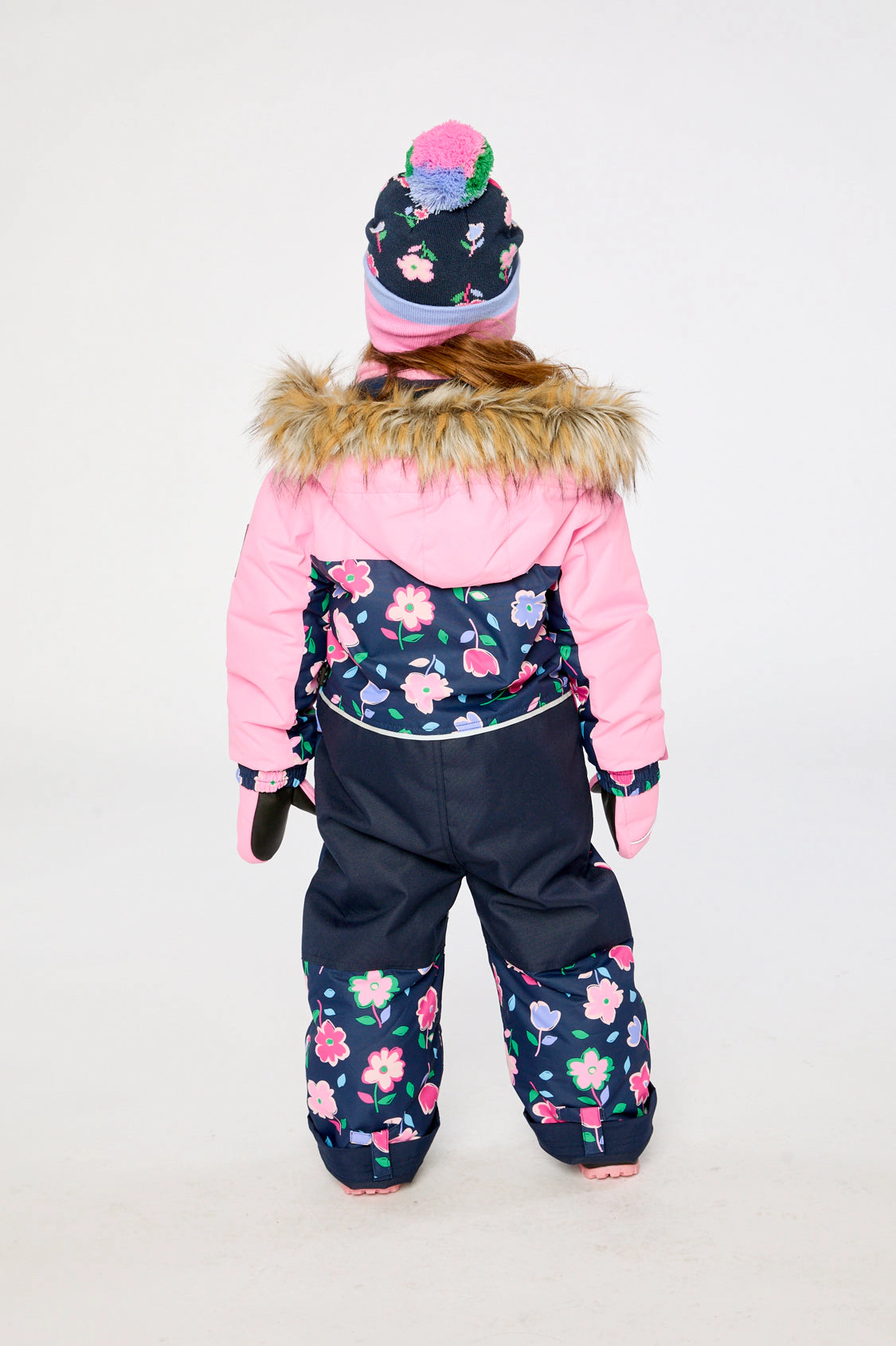 Deux par Girls Floral Print One Piece Discover Snowsuit