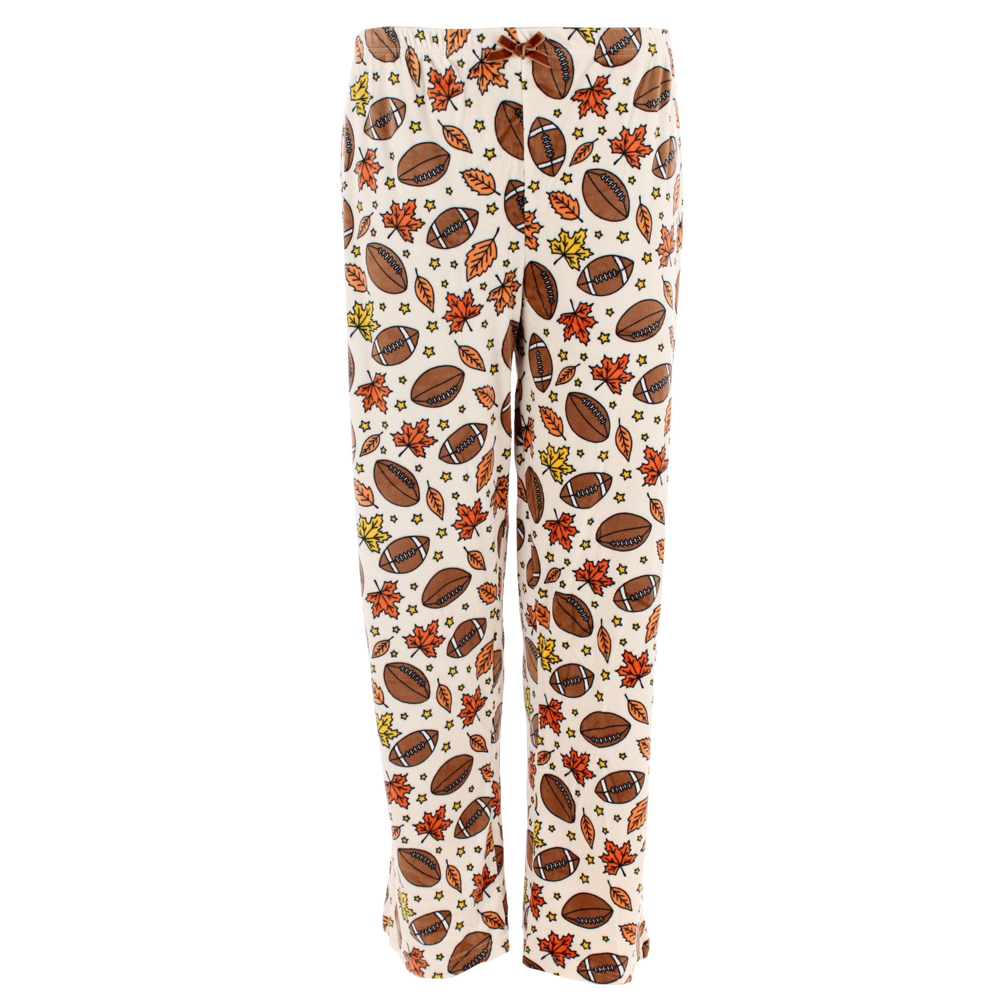 CTM Women's Plush Fall Football Pajama Pants by Weekending